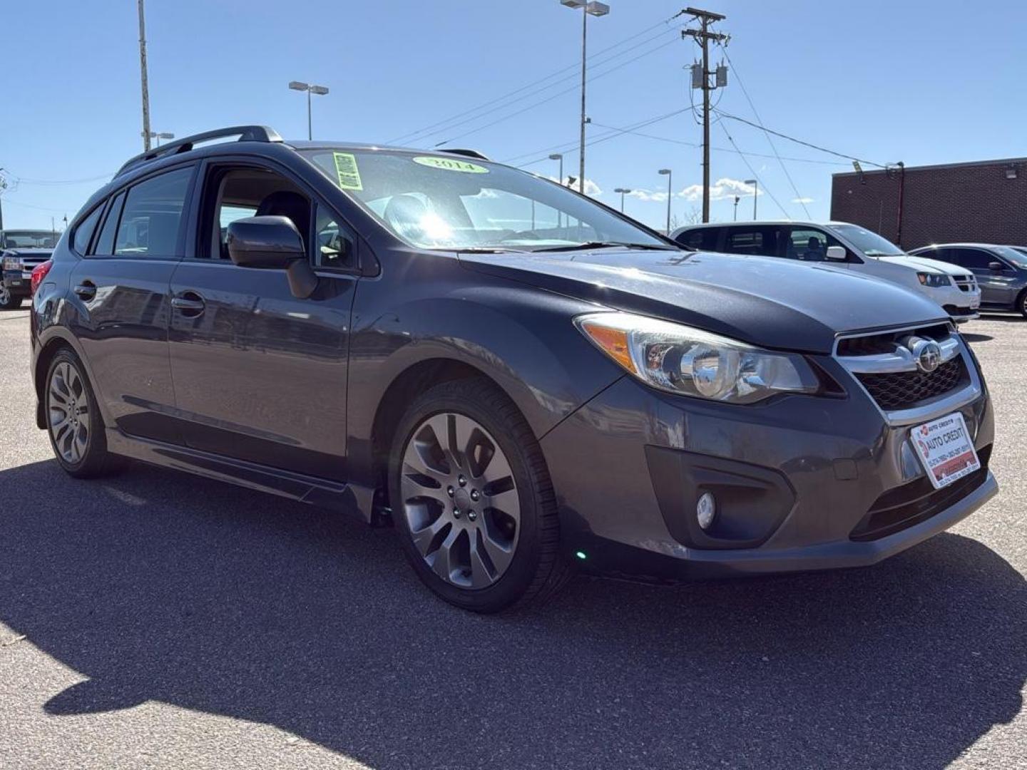 2014 GRAY Subaru Impreza Sport-Ltd S/R NAVI (JF1GPAU65E8) with an 4 Cyl, 2.0L engine, Automatic transmission, located at 10890 W. Colfax Ave., Lakewood, CO, 80215, (303) 274-7692, 39.739914, -105.120132 - Photo#2
