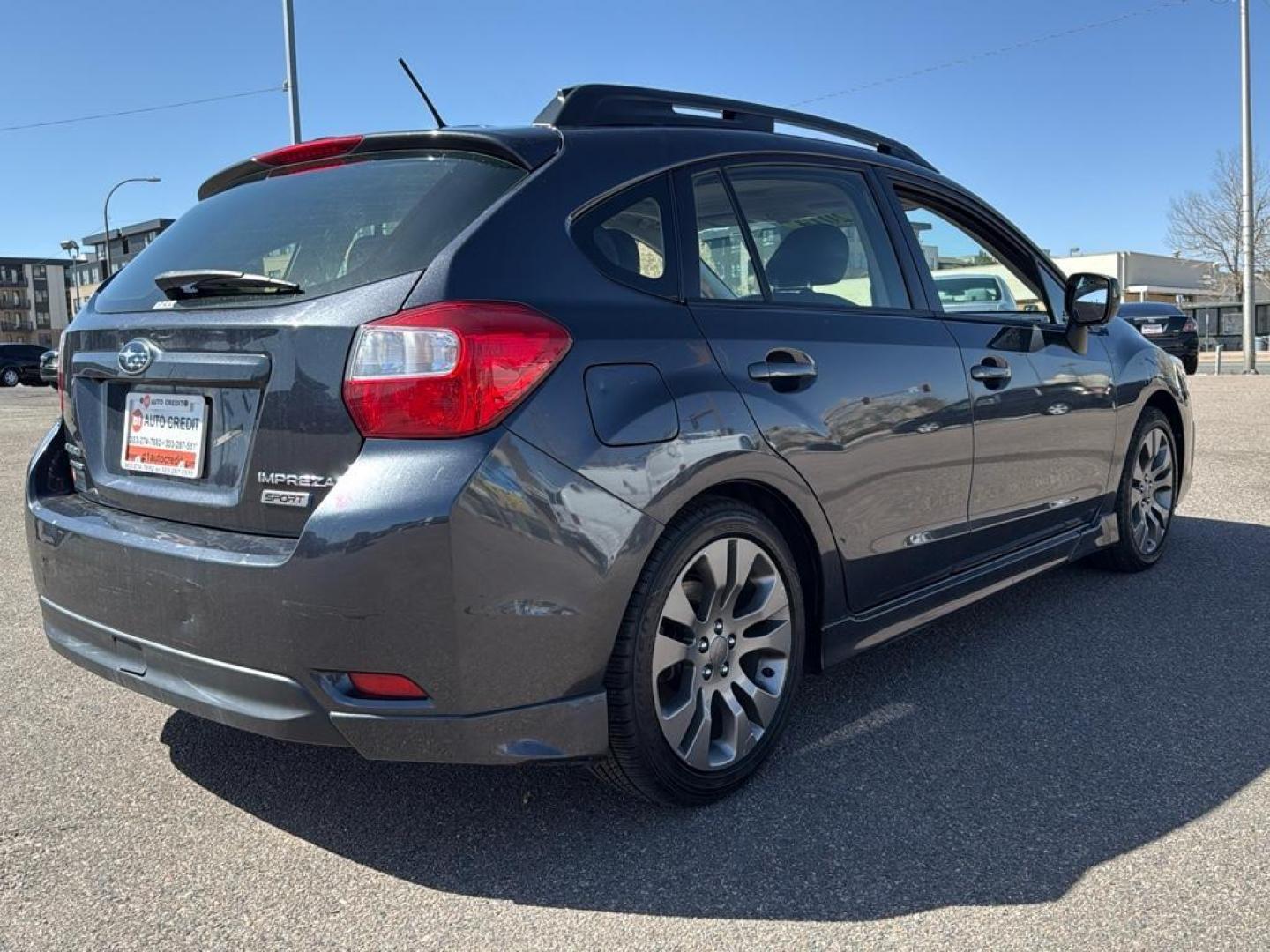 2014 GRAY Subaru Impreza Sport-Ltd S/R NAVI (JF1GPAU65E8) with an 4 Cyl, 2.0L engine, Automatic transmission, located at 10890 W. Colfax Ave., Lakewood, CO, 80215, (303) 274-7692, 39.739914, -105.120132 - Photo#4