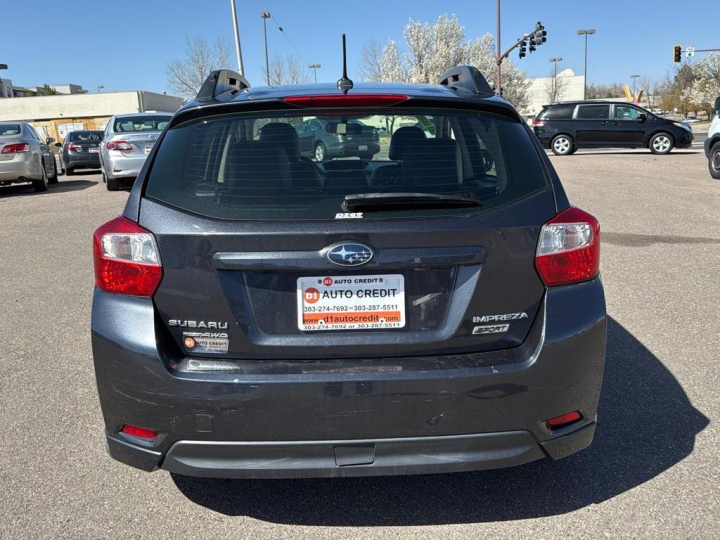 2014 GRAY Subaru Impreza Sport-Ltd S/R NAVI (JF1GPAU65E8) with an 4 Cyl, 2.0L engine, Automatic transmission, located at 10890 W. Colfax Ave., Lakewood, CO, 80215, (303) 274-7692, 39.739914, -105.120132 - Photo#5