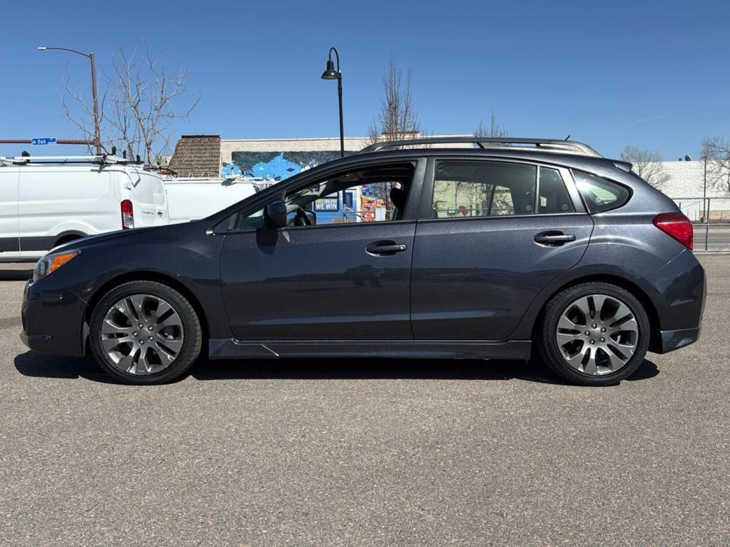 2014 GRAY Subaru Impreza Sport-Ltd S/R NAVI (JF1GPAU65E8) with an 4 Cyl, 2.0L engine, Automatic transmission, located at 10890 W. Colfax Ave., Lakewood, CO, 80215, (303) 274-7692, 39.739914, -105.120132 - Photo#7