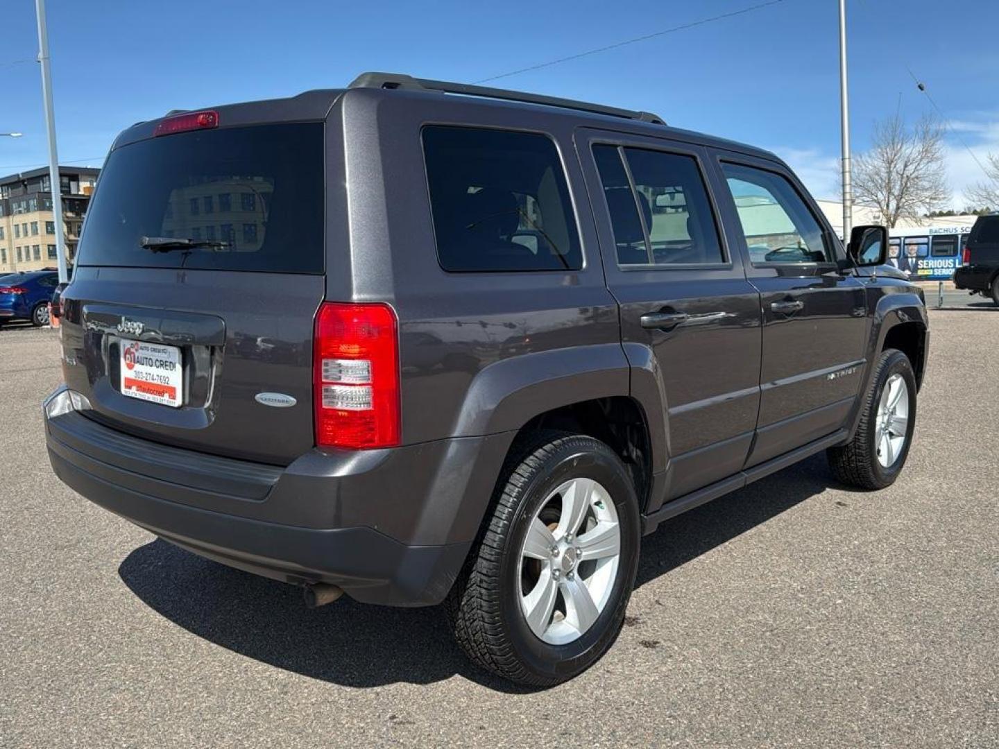 2015 GRAY Jeep Patriot Latitude (1C4NJRFB9FD) with an 4 Cyl, 2.4L engine, Manual transmission, located at 10890 W. Colfax Ave., Lakewood, CO, 80215, (303) 274-7692, 39.739914, -105.120132 - Photo#4
