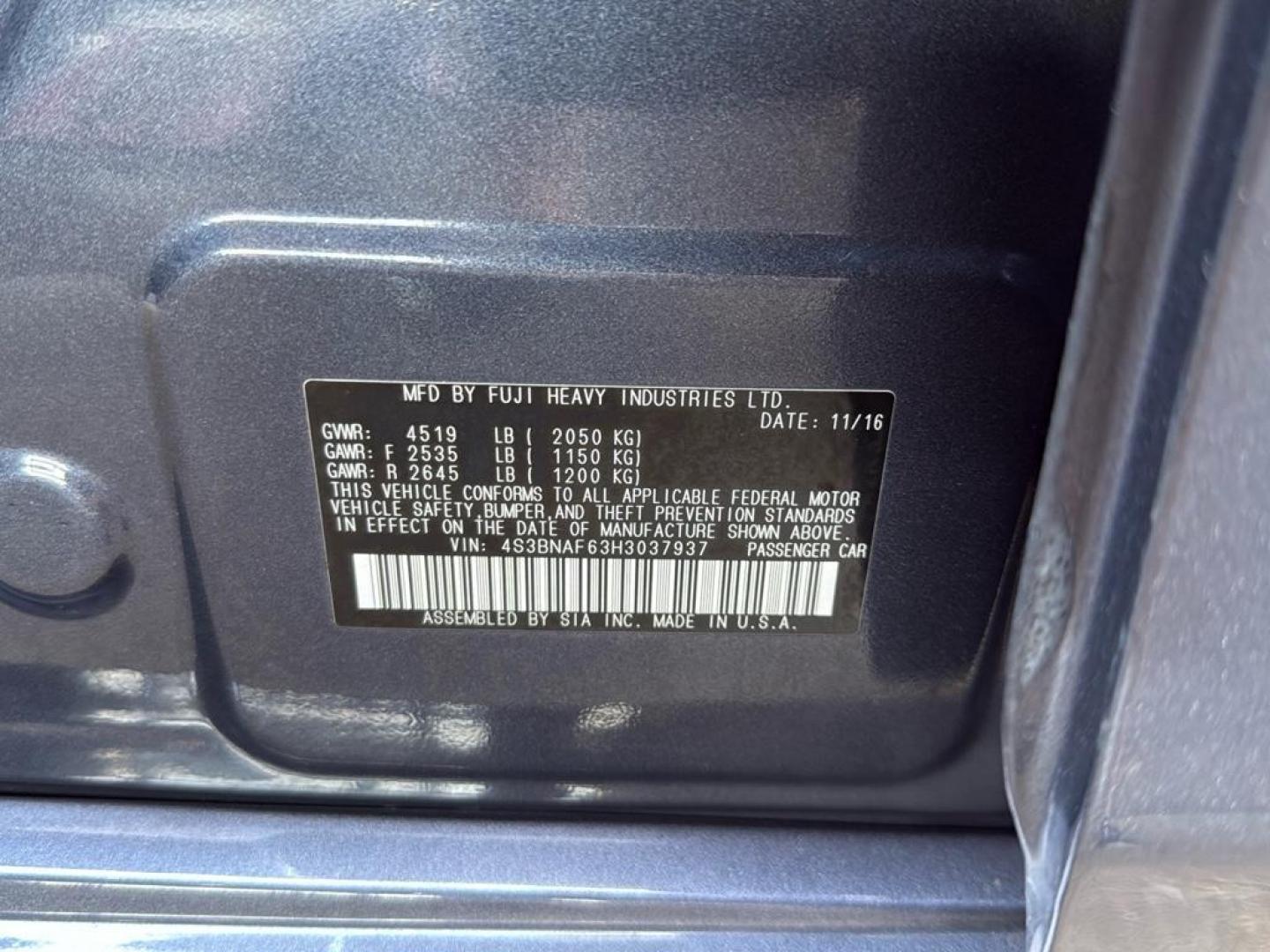 2017 GRAY Subaru Legacy Premium (4S3BNAF63H3) with an 4 Cyl, 2.5L engine, Automatic transmission, located at 10890 W. Colfax Ave., Lakewood, CO, 80215, (303) 274-7692, 39.739914, -105.120132 - <b>Vehicle Details</b><br>Experience the perfect blend of comfort, reliability, and performance with this well-maintained 2017 Subaru Legacy Premium. This vehicle is a testament to Subaru's commitment to quality and innovation, making it an ideal choice for drivers who value both practicality and st - Photo#22