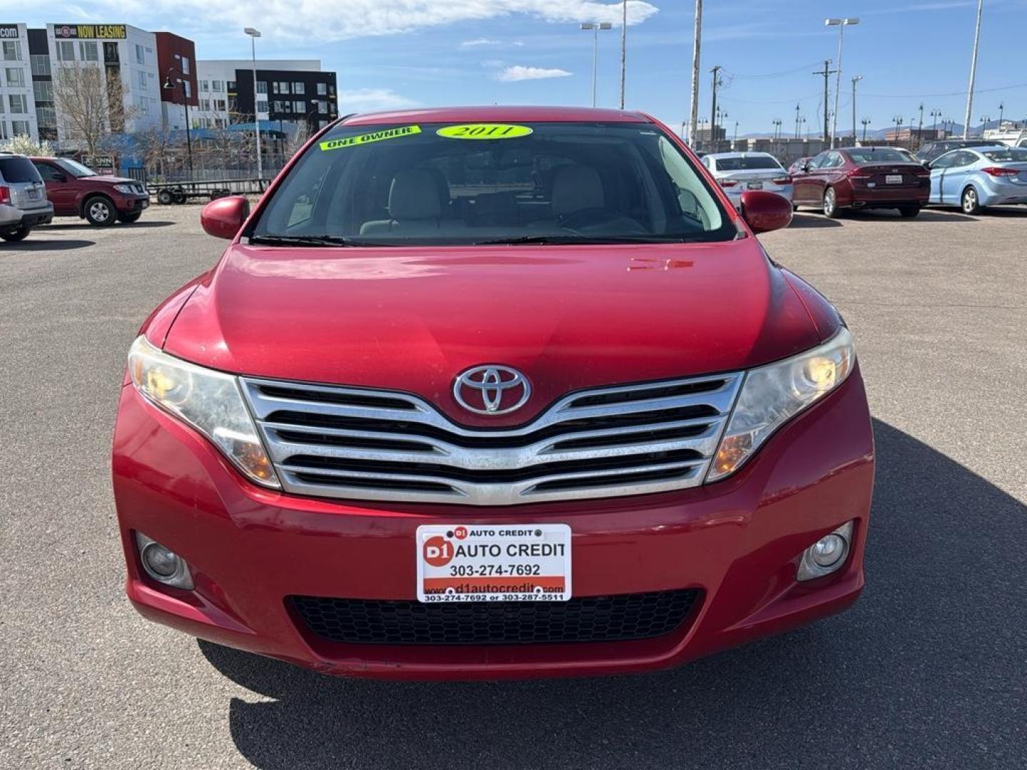 2011 RED Toyota Venza Base (4T3BK3BB0BU) with an V6, 3.5L engine, Automatic transmission, located at 10890 W. Colfax Ave., Lakewood, CO, 80215, (303) 274-7692, 39.739914, -105.120132 - Photo#1