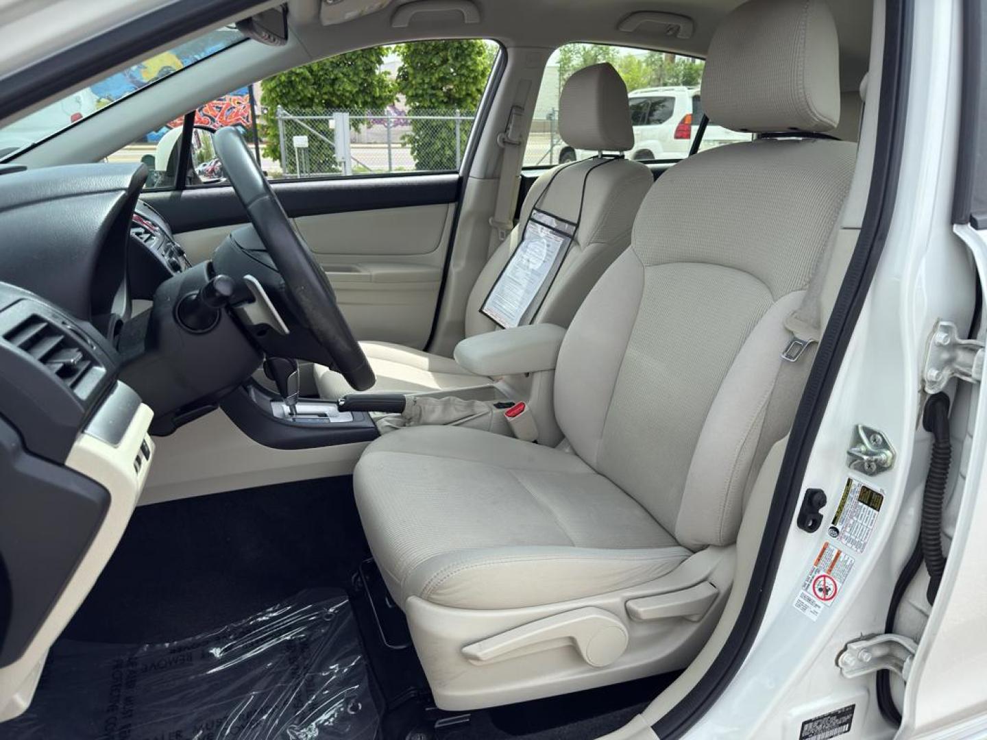 2013 WHITE Subaru Impreza Sport (JF1GPAL63DH) with an 4 Cyl, 2.0L engine, Automatic transmission, located at 10890 W. Colfax Ave., Lakewood, CO, 80215, (303) 274-7692, 39.739914, -105.120132 - Photo#16