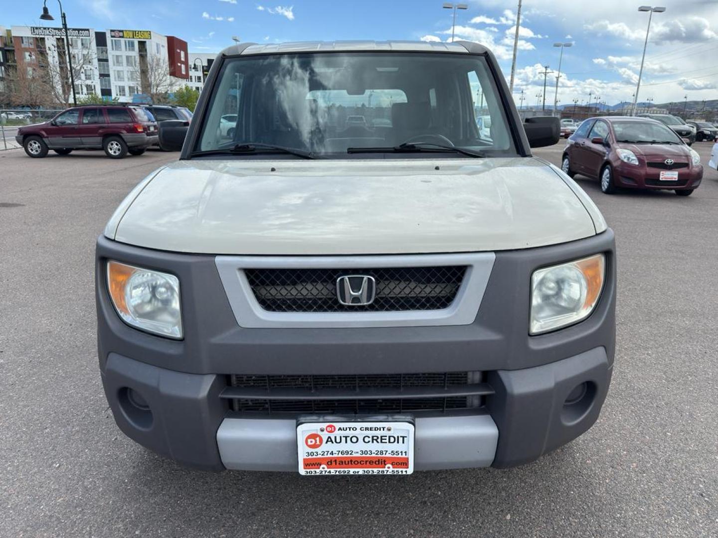 2005 TAN Honda Element EX (5J6YH28685L) with an 4 Cyl, 2.4L engine, Automatic transmission, located at 10890 W. Colfax Ave., Lakewood, CO, 80215, (303) 274-7692, 39.739914, -105.120132 - Discover the perfect blend of versatility and reliability with this 2005 Honda Element EX! A true gem for adventurers and city dwellers alike, this unique SUV stands out with its iconic boxy design and spacious interior. Powered by a robust 4-cylinder, 2.4L engine, this Honda Element delivers a smoo - Photo#1