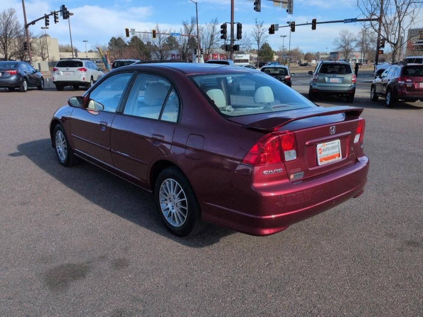 2005 RED /EXEMPT Honda Civic EX (2HGES26825H) with an 4 Cyl, 1.7L engine, Automatic transmission, located at 10890 W. Colfax Ave., Lakewood, CO, 80215, (303) 274-7692, 39.739914, -105.120132 - Photo#6