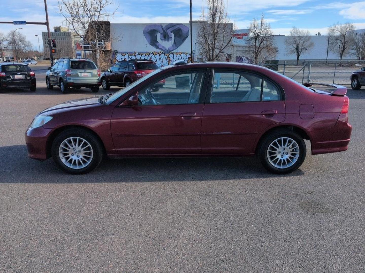 2005 RED /EXEMPT Honda Civic EX (2HGES26825H) with an 4 Cyl, 1.7L engine, Automatic transmission, located at 10890 W. Colfax Ave., Lakewood, CO, 80215, (303) 274-7692, 39.739914, -105.120132 - Photo#7