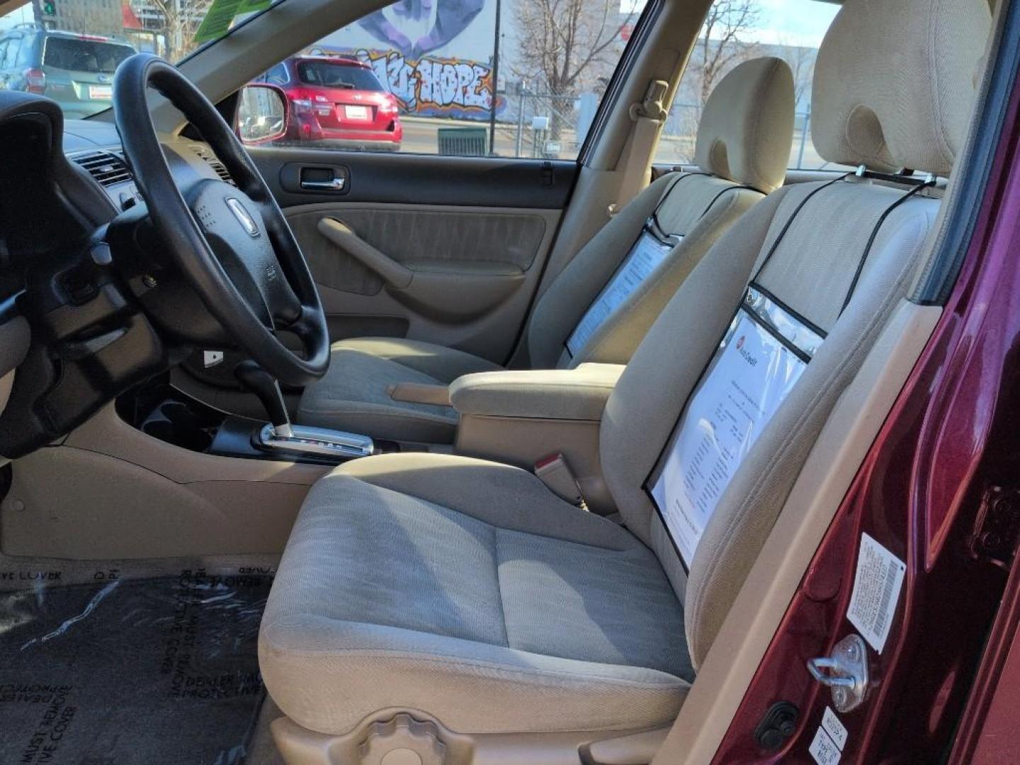 2005 RED /EXEMPT Honda Civic EX (2HGES26825H) with an 4 Cyl, 1.7L engine, Automatic transmission, located at 10890 W. Colfax Ave., Lakewood, CO, 80215, (303) 274-7692, 39.739914, -105.120132 - Photo#15