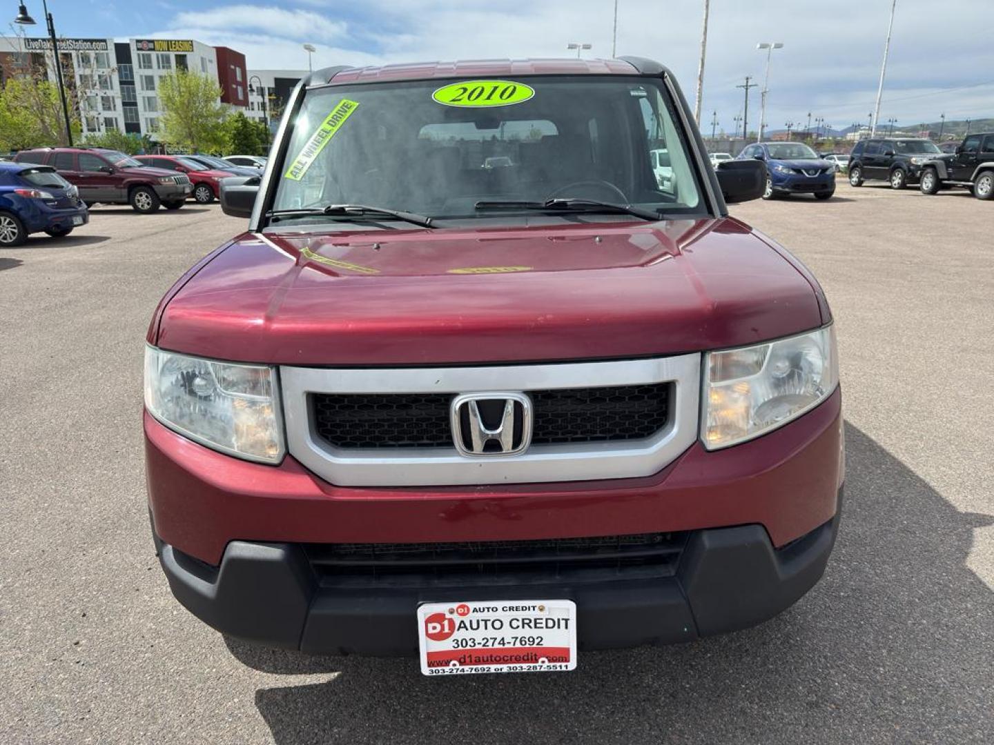 2010 RED Honda Element EX (5J6YH2H76AL) with an 4 Cyl, 2.4L engine, Automatic transmission, located at 10890 W. Colfax Ave., Lakewood, CO, 80215, (303) 274-7692, 39.739914, -105.120132 - Discover the perfect blend of style, versatility, and reliability with this exceptional 2010 Honda Element EX, a beloved compact SUV that promises to enhance your driving experience. This sturdy vehicle is equipped with a robust 4-cylinder, 2.4L engine, ensuring a smooth and efficient ride whether y - Photo#1