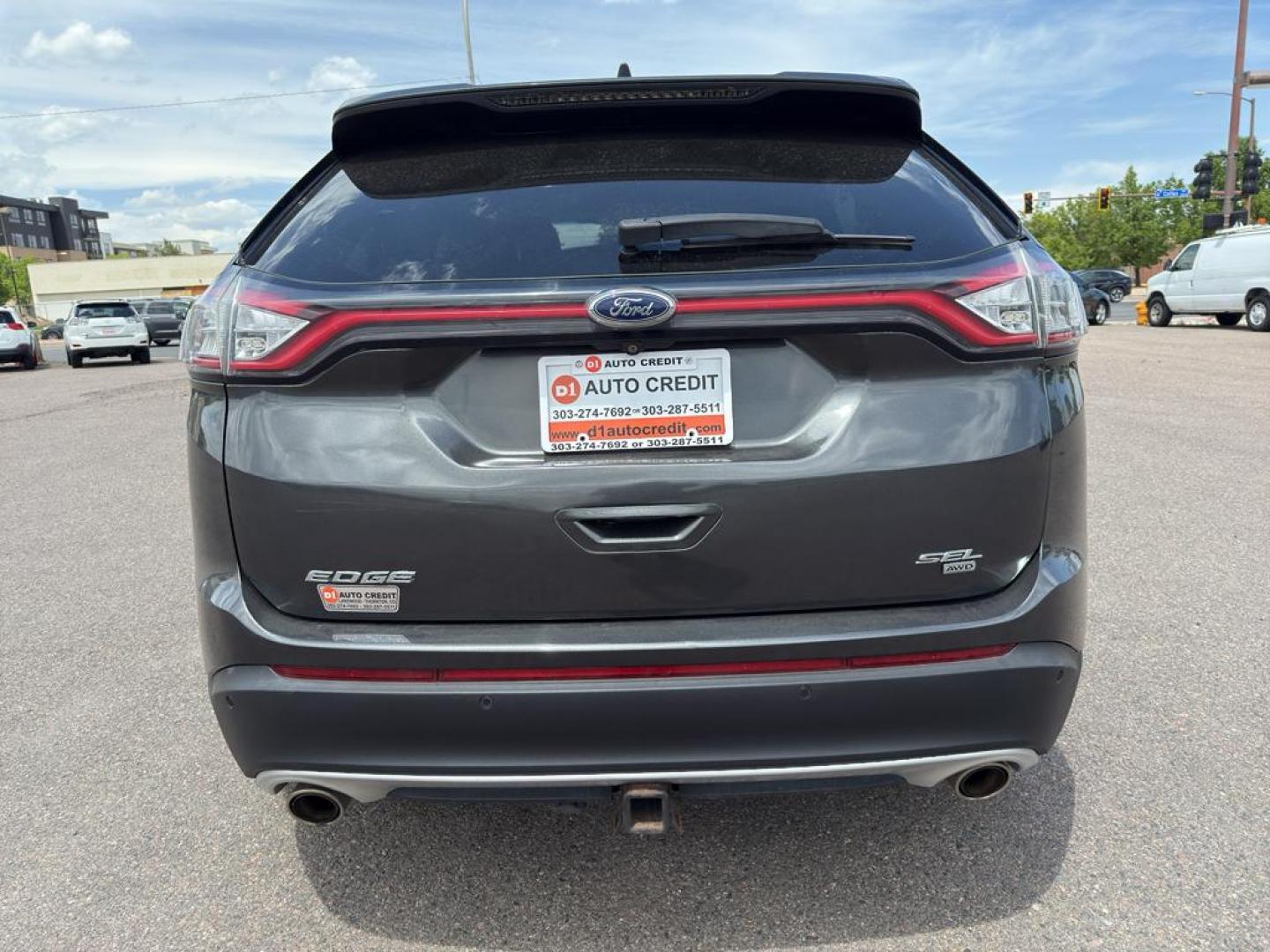 2015 GRAY Ford Edge SEL (2FMTK4J88FB) with an V6, 3.5L engine, Automatic transmission, located at 10890 W. Colfax Ave., Lakewood, CO, 80215, (303) 274-7692, 39.739914, -105.120132 - Photo#5