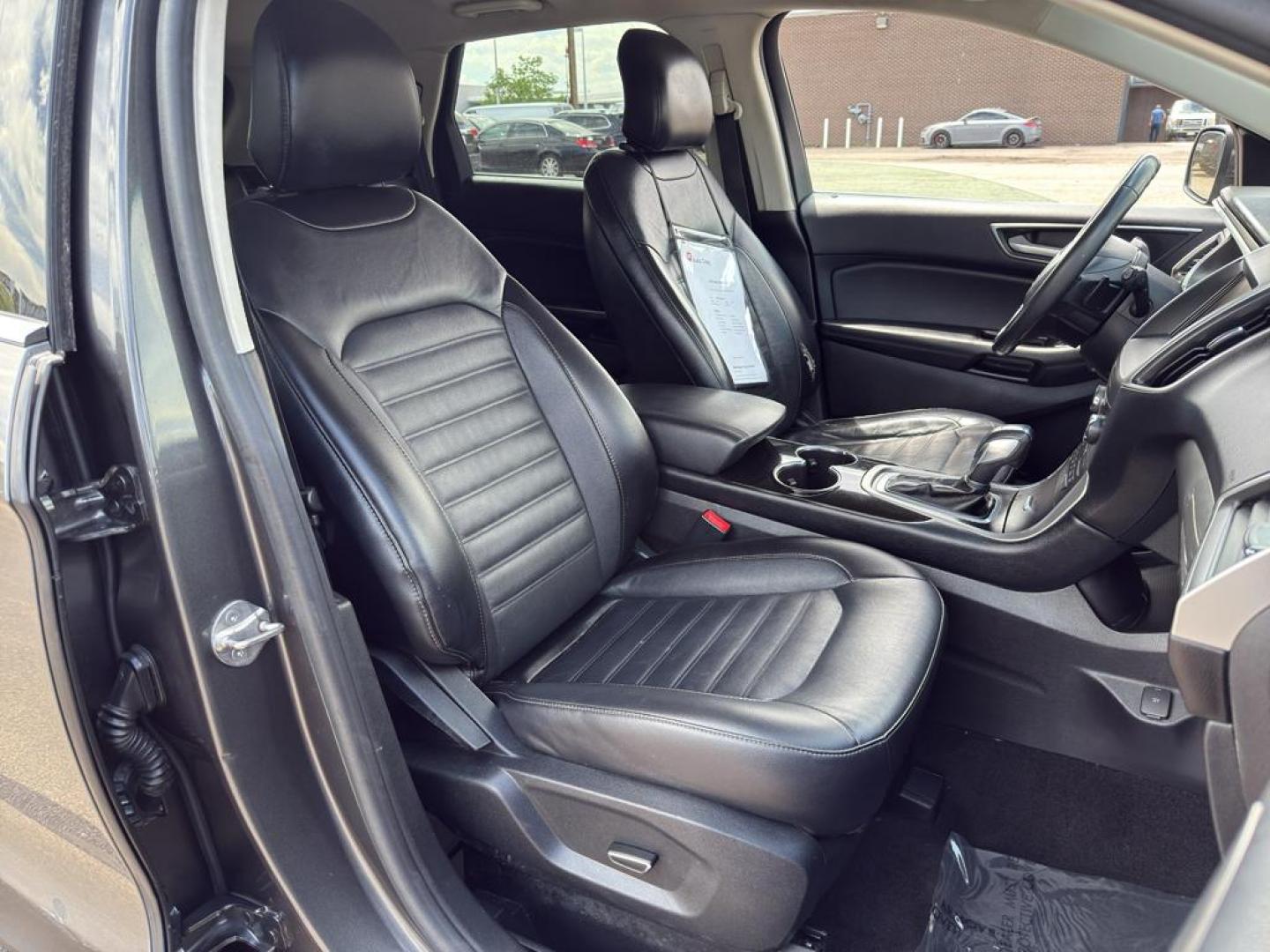 2015 GRAY Ford Edge SEL (2FMTK4J88FB) with an V6, 3.5L engine, Automatic transmission, located at 10890 W. Colfax Ave., Lakewood, CO, 80215, (303) 274-7692, 39.739914, -105.120132 - Photo#9