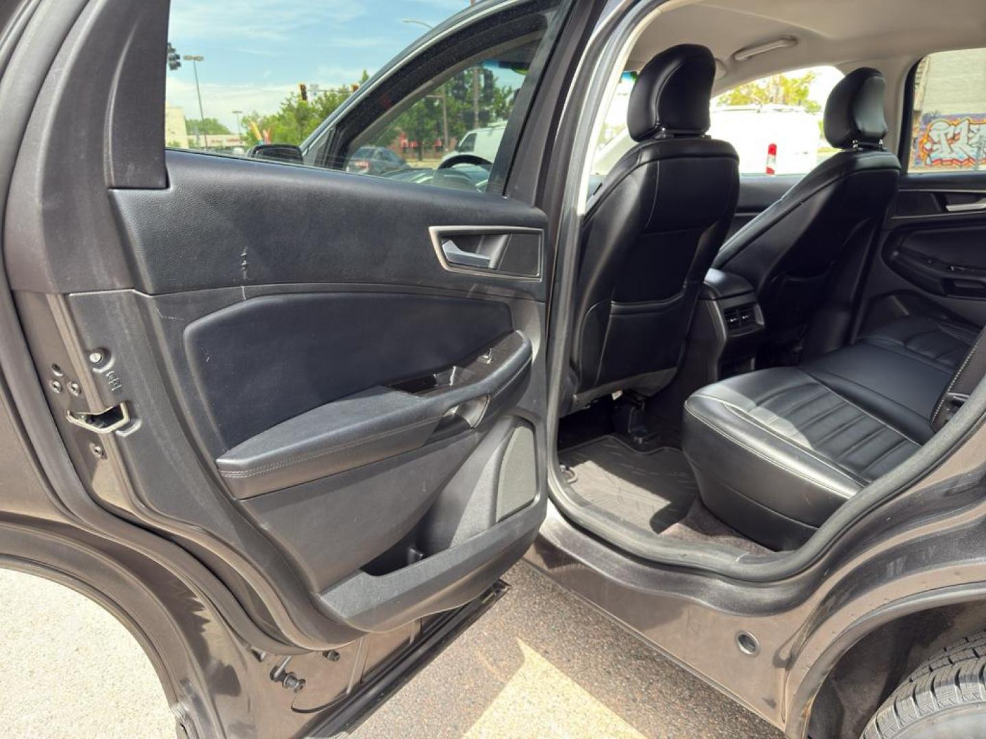 2015 GRAY Ford Edge SEL (2FMTK4J88FB) with an V6, 3.5L engine, Automatic transmission, located at 10890 W. Colfax Ave., Lakewood, CO, 80215, (303) 274-7692, 39.739914, -105.120132 - Photo#12