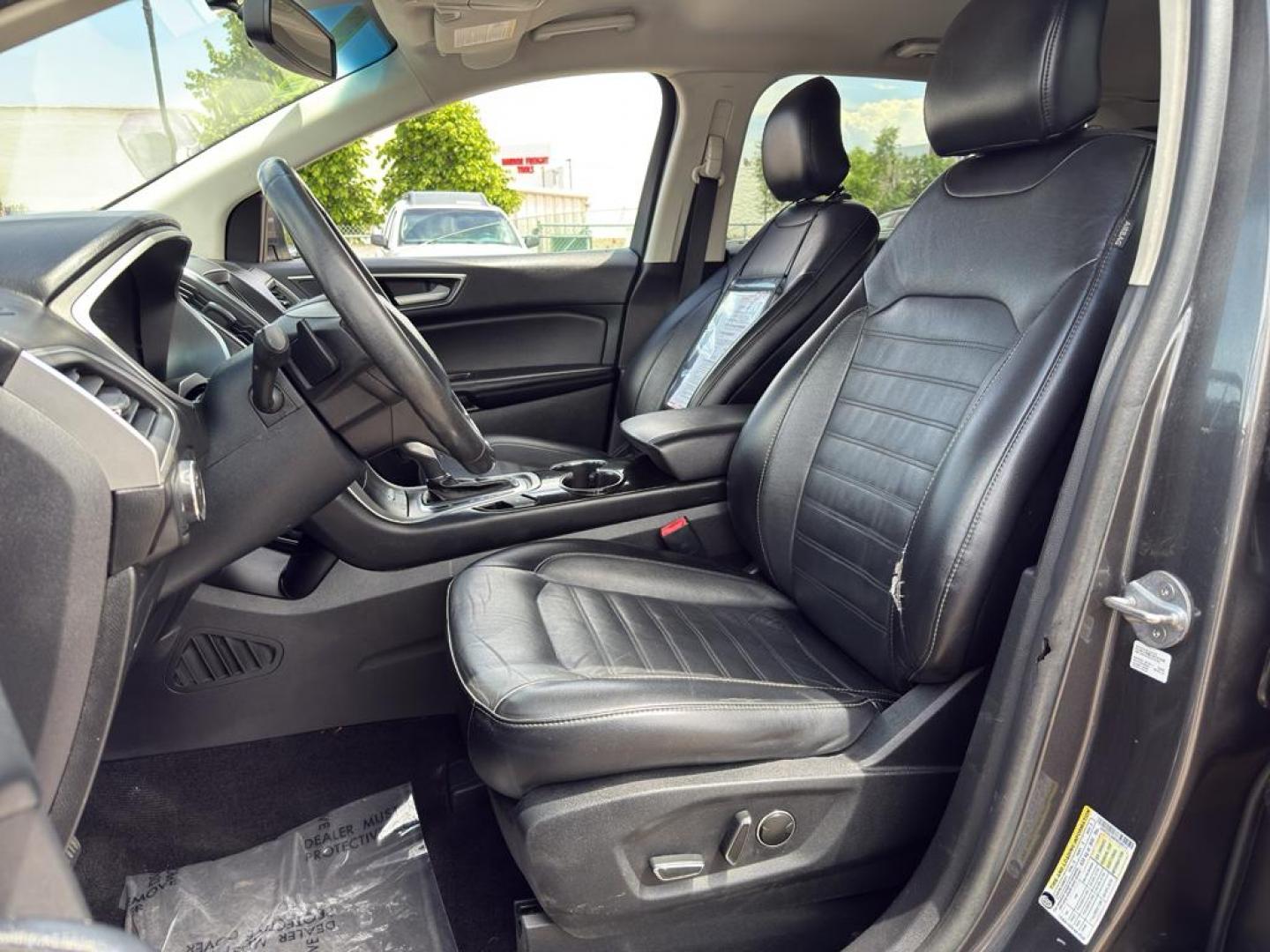 2015 GRAY Ford Edge SEL (2FMTK4J88FB) with an V6, 3.5L engine, Automatic transmission, located at 10890 W. Colfax Ave., Lakewood, CO, 80215, (303) 274-7692, 39.739914, -105.120132 - Photo#15