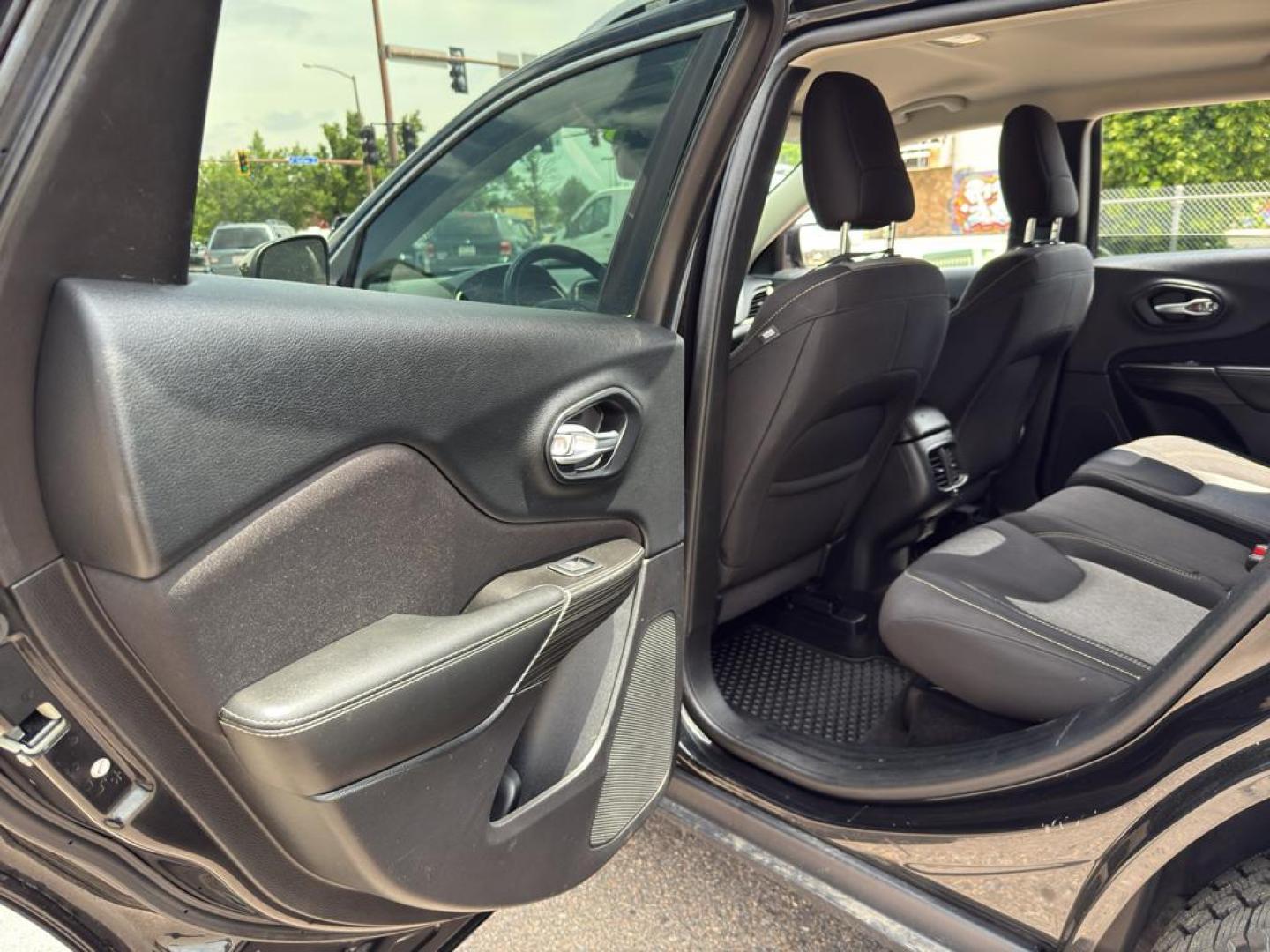 2014 BLACK Jeep Cherokee Latitude (1C4PJMCS5EW) with an V6, 3.2L engine, Automatic transmission, located at 10890 W. Colfax Ave., Lakewood, CO, 80215, (303) 274-7692, 39.739914, -105.120132 - Discover the ultimate blend of power, style, and versatility with this remarkable 2014 Jeep Cherokee Latitude! This impressive SUV is ready to conquer any terrain with its robust 4WD system and powerful V6, 3.2L engine, providing you with a thrilling driving experience every time you hit the road. W - Photo#14