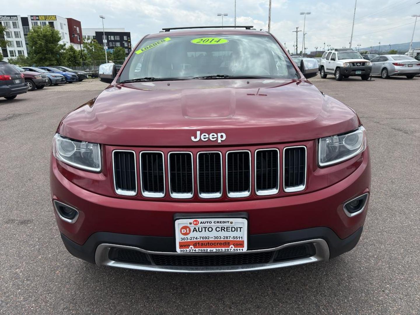 2014 RED Jeep Grand Cherokee Limited (1C4RJFBG0EC) with an V6, 3.6L engine, Automatic transmission, located at 10890 W. Colfax Ave., Lakewood, CO, 80215, (303) 274-7692, 39.739914, -105.120132 - Photo#1
