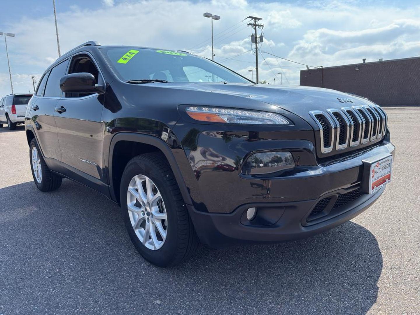 2017 BLACK Jeep Cherokee Latitude (1C4PJMCS3HW) with an V6, 3.2L engine, Automatic transmission, located at 10890 W. Colfax Ave., Lakewood, CO, 80215, (303) 274-7692, 39.739914, -105.120132 - Photo#2