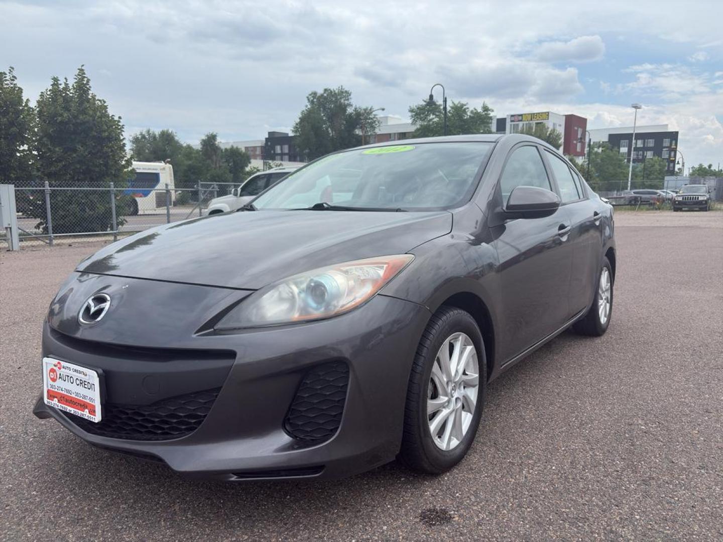 2012 GRAY Mazda Mazda3 i Touring w/SKYACTIV-G (JM1BL1V83C1) with an 4 Cyl, 2.0L engine, Automatic transmission, located at 10890 W. Colfax Ave., Lakewood, CO, 80215, (303) 274-7692, 39.739914, -105.120132 - Photo#0