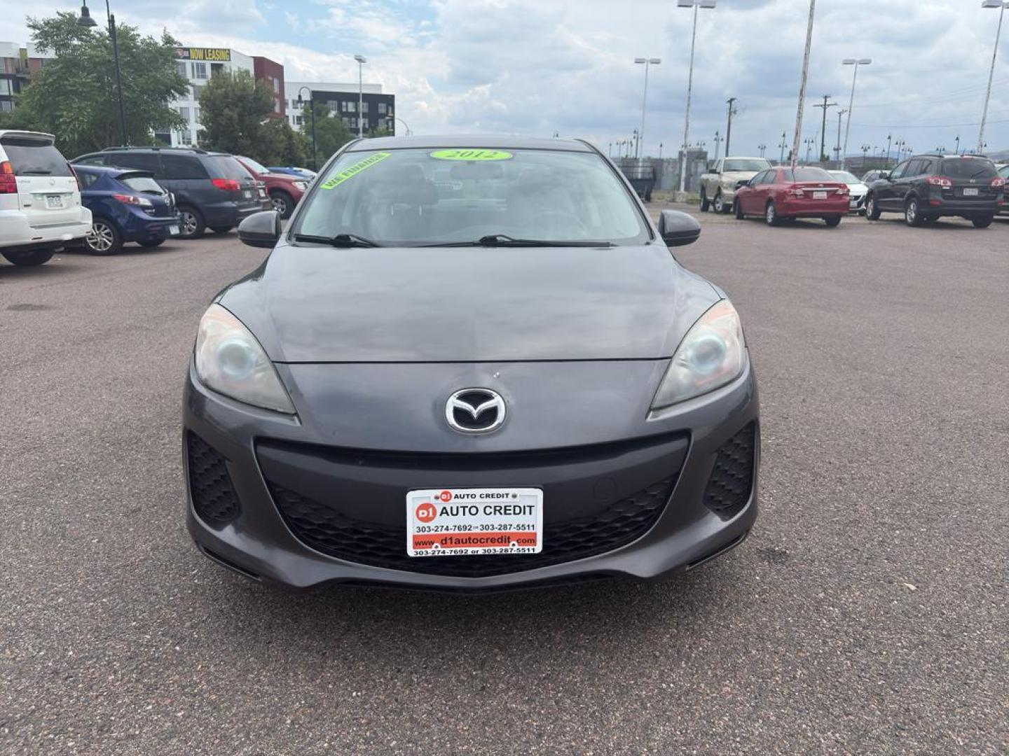 2012 GRAY Mazda Mazda3 i Touring w/SKYACTIV-G (JM1BL1V83C1) with an 4 Cyl, 2.0L engine, Automatic transmission, located at 10890 W. Colfax Ave., Lakewood, CO, 80215, (303) 274-7692, 39.739914, -105.120132 - Photo#1
