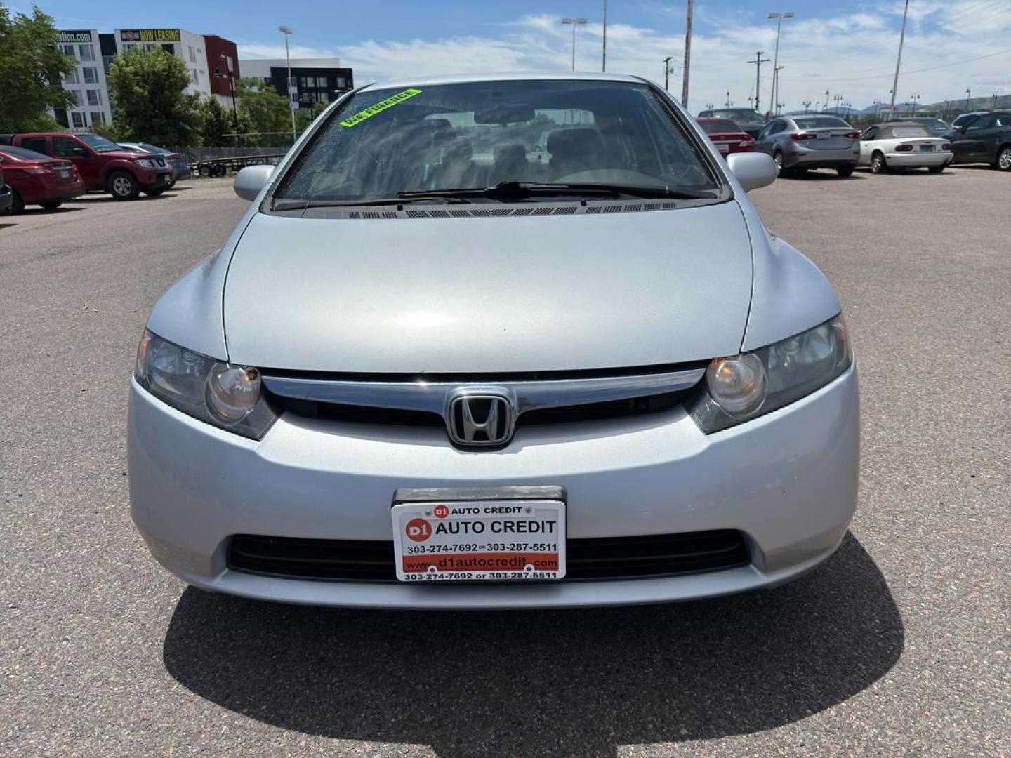 2008 SILVER Honda Civic LX (2HGFA165X8H) with an 4 Cyl, 1.8L engine, Automatic transmission, located at 10890 W. Colfax Ave., Lakewood, CO, 80215, (303) 274-7692, 39.739914, -105.120132 - Photo#1