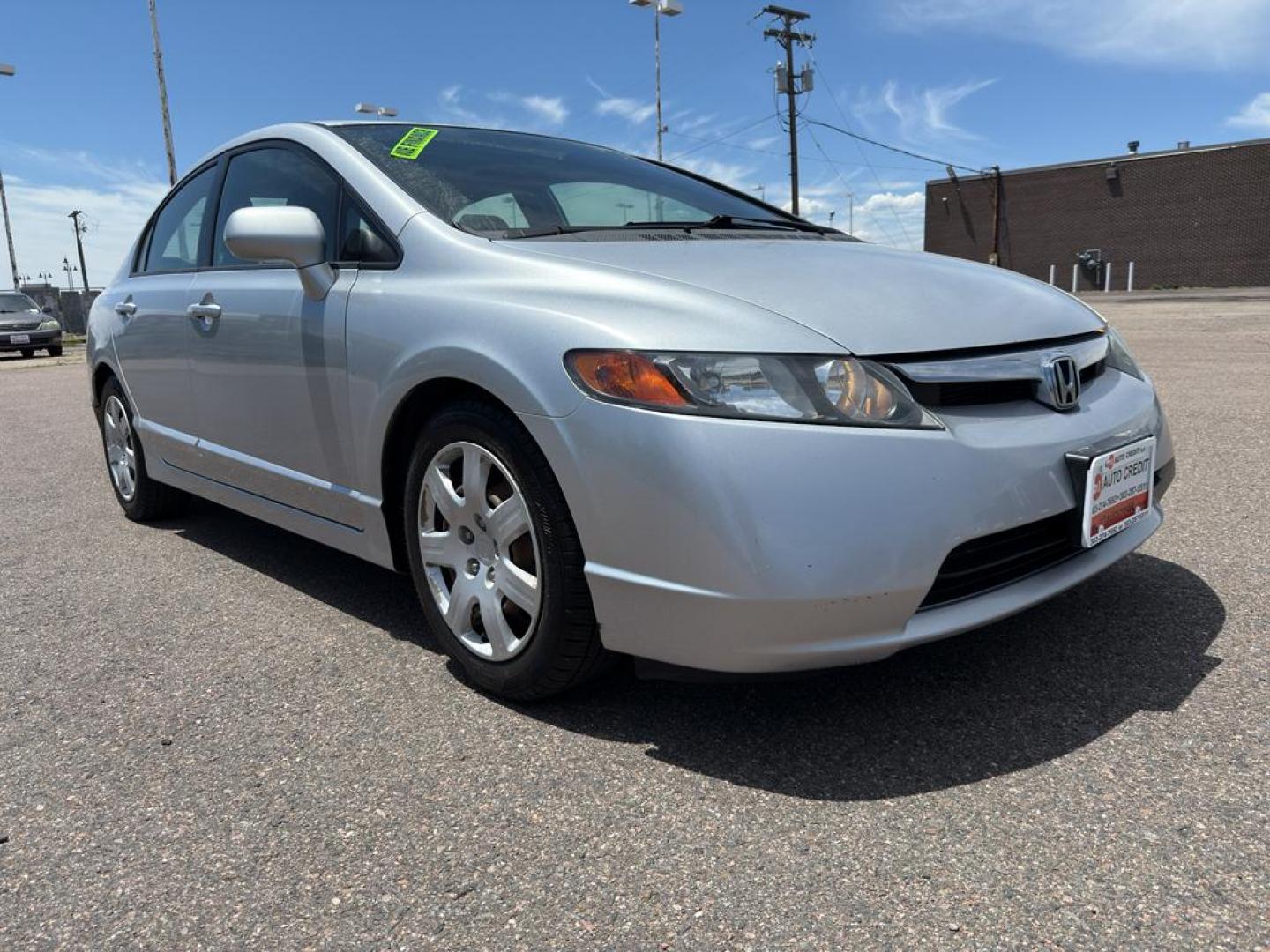 2008 SILVER Honda Civic LX (2HGFA165X8H) with an 4 Cyl, 1.8L engine, Automatic transmission, located at 10890 W. Colfax Ave., Lakewood, CO, 80215, (303) 274-7692, 39.739914, -105.120132 - Photo#2