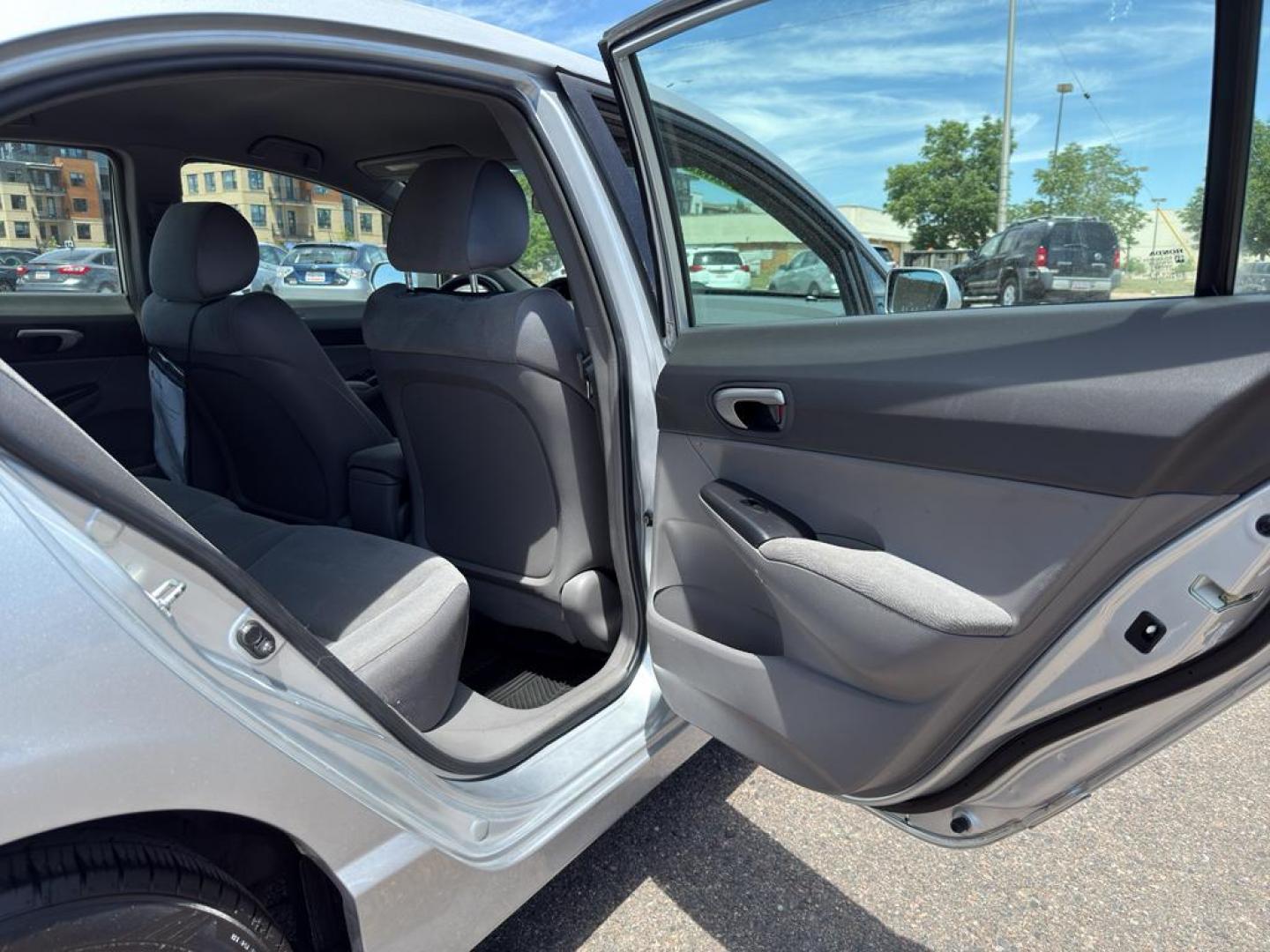 2008 SILVER Honda Civic LX (2HGFA165X8H) with an 4 Cyl, 1.8L engine, Automatic transmission, located at 10890 W. Colfax Ave., Lakewood, CO, 80215, (303) 274-7692, 39.739914, -105.120132 - Photo#10
