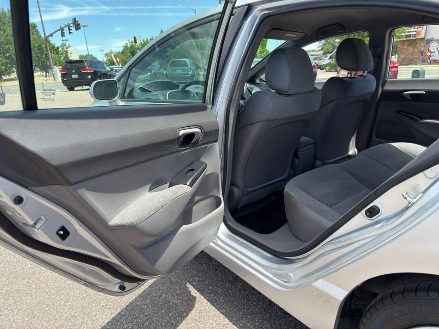 2008 SILVER Honda Civic LX (2HGFA165X8H) with an 4 Cyl, 1.8L engine, Automatic transmission, located at 10890 W. Colfax Ave., Lakewood, CO, 80215, (303) 274-7692, 39.739914, -105.120132 - Photo#12