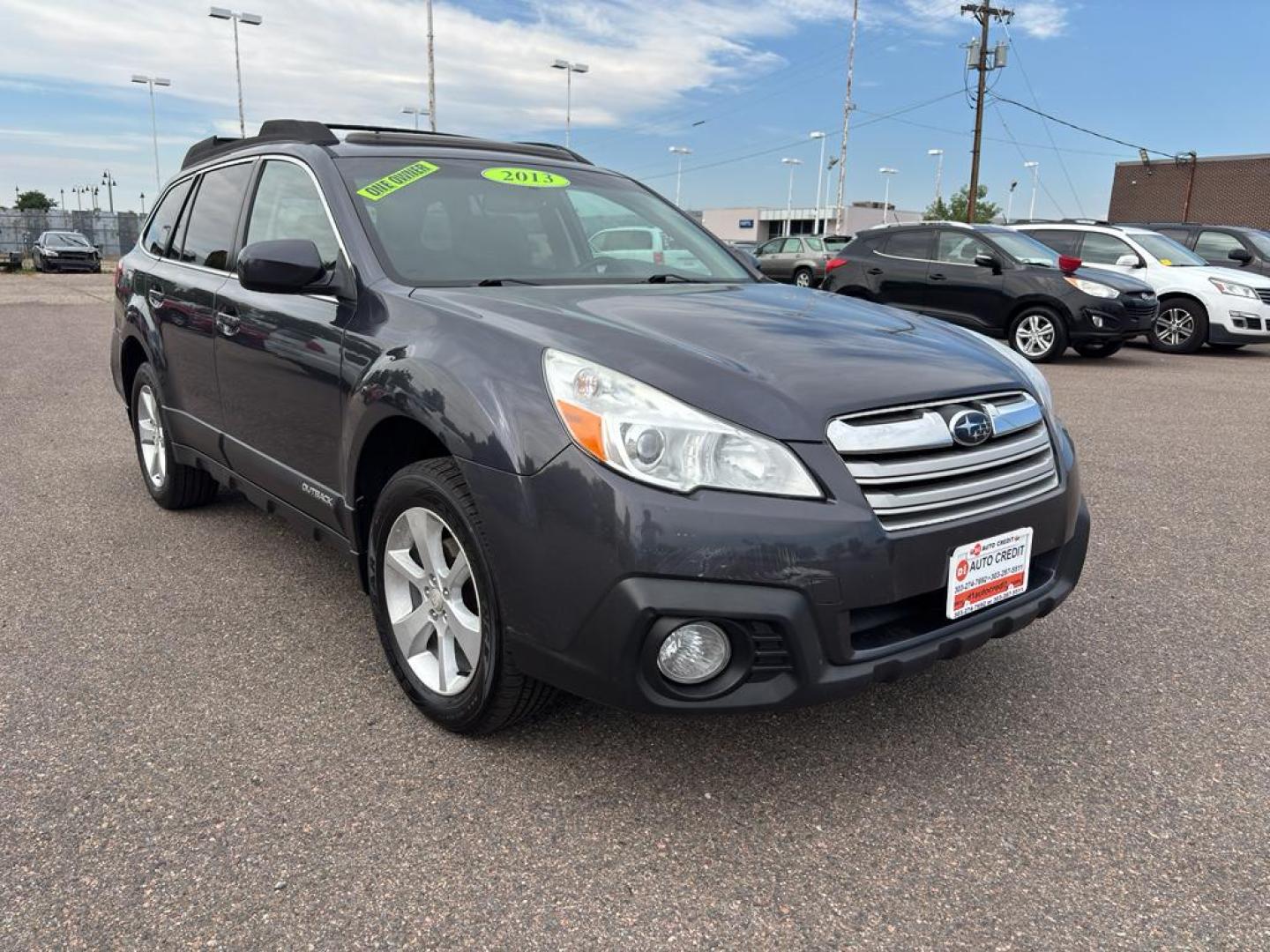 2013 GRAY Subaru Outback 2.5i Premium (4S4BRCGC3D3) with an 4 Cyl, 2.5L engine, Automatic transmission, located at 10890 W. Colfax Ave., Lakewood, CO, 80215, (303) 274-7692, 39.739914, -105.120132 - Photo#1