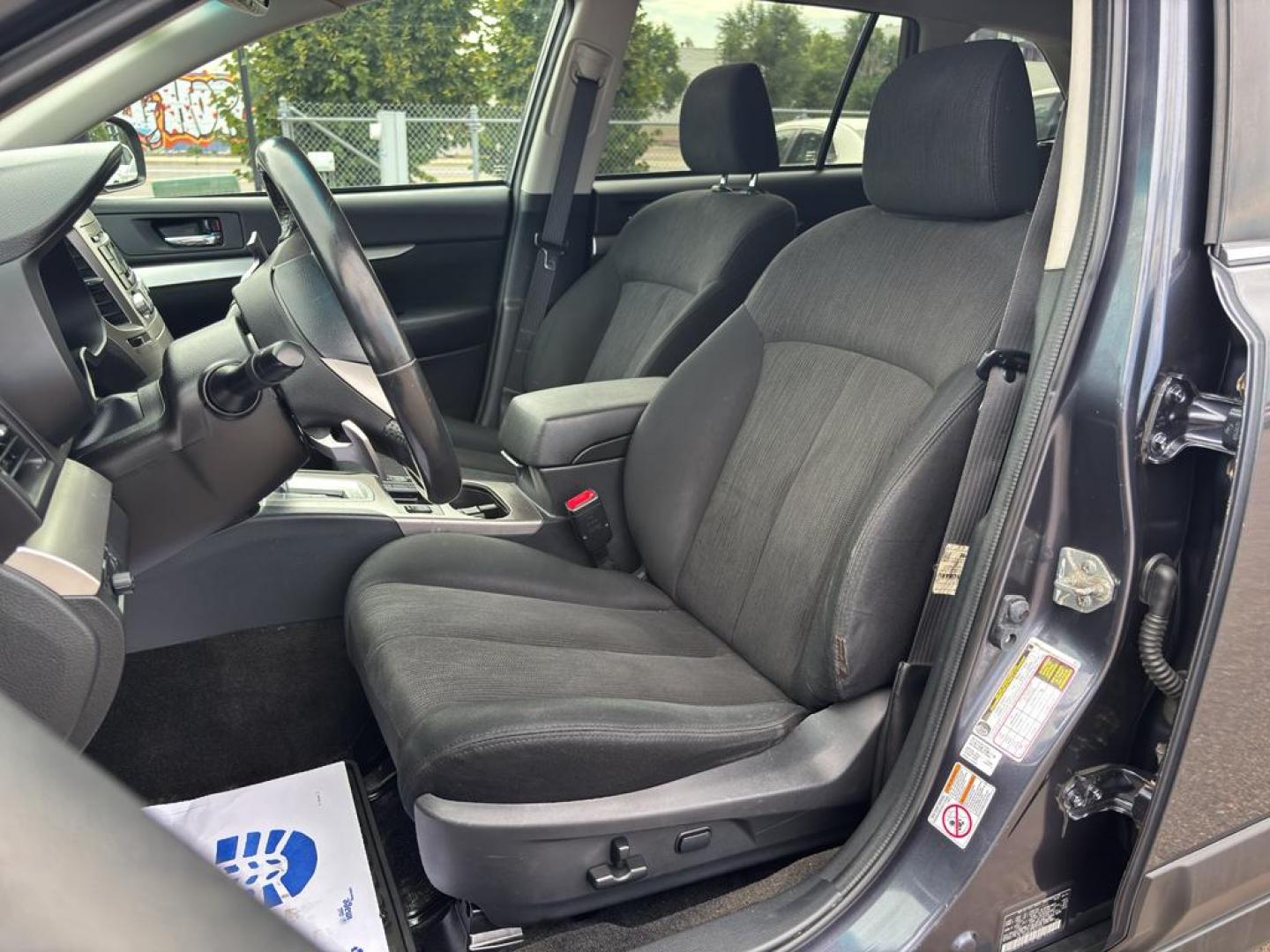 2013 GRAY Subaru Outback 2.5i Premium (4S4BRCGC3D3) with an 4 Cyl, 2.5L engine, Automatic transmission, located at 10890 W. Colfax Ave., Lakewood, CO, 80215, (303) 274-7692, 39.739914, -105.120132 - Photo#14
