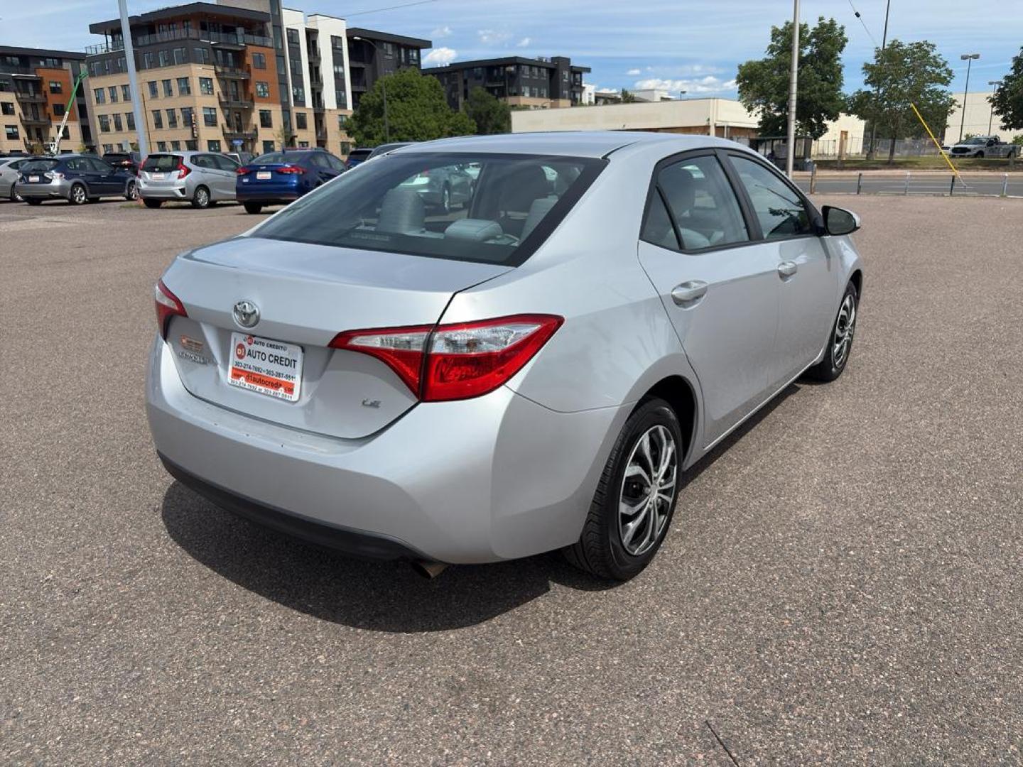2015 SILVER Toyota Corolla L 4-SPEED AT (5YFBURHE1FP) with an 4 Cyl, 1.8L engine, Automatic transmission, located at 10890 W. Colfax Ave., Lakewood, CO, 80215, (303) 274-7692, 39.739914, -105.120132 - Photo#4