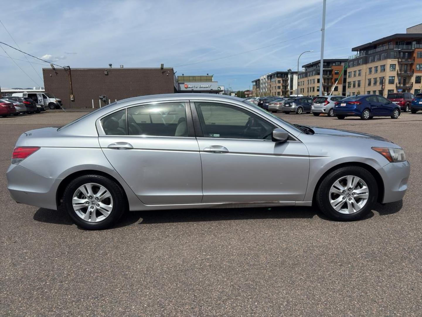 2009 SILVER Honda Accord LX-P (JHMCP26469C) with an 4 Cyl, 2.4L engine, Automatic transmission, located at 10890 W. Colfax Ave., Lakewood, CO, 80215, (303) 274-7692, 39.739914, -105.120132 - Photo#3