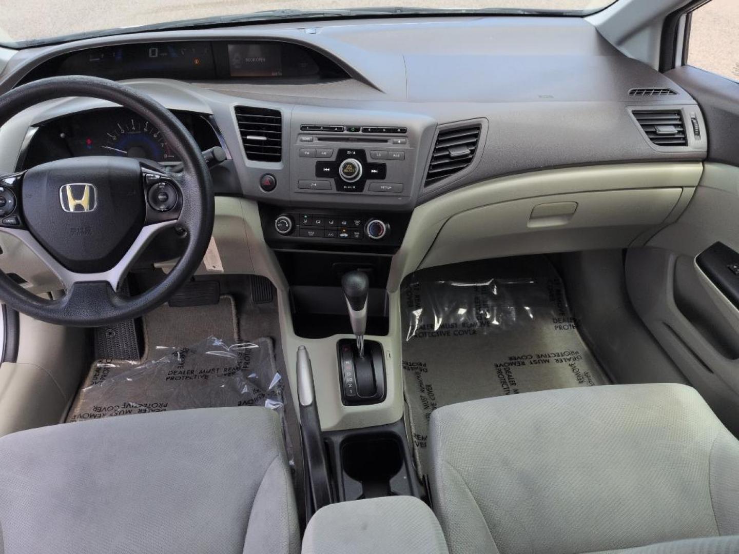 2012 GRAY Honda Civic LX (2HGFB2F50CH) with an 4 Cyl, 1.8L engine, Automatic transmission, located at 10890 W. Colfax Ave., Lakewood, CO, 80215, (303) 274-7692, 39.739914, -105.120132 - Photo#10
