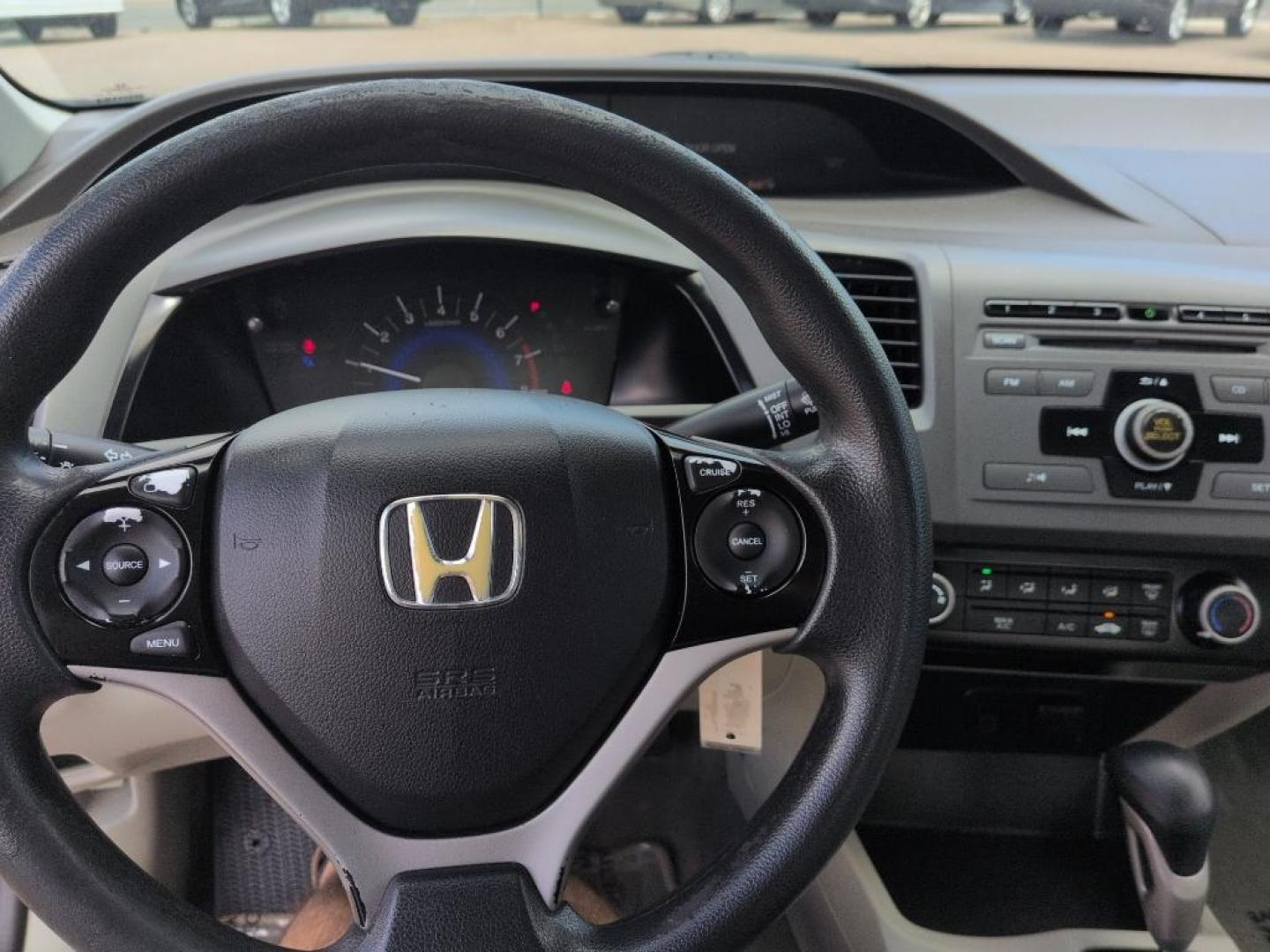2012 GRAY Honda Civic LX (2HGFB2F50CH) with an 4 Cyl, 1.8L engine, Automatic transmission, located at 10890 W. Colfax Ave., Lakewood, CO, 80215, (303) 274-7692, 39.739914, -105.120132 - Photo#12
