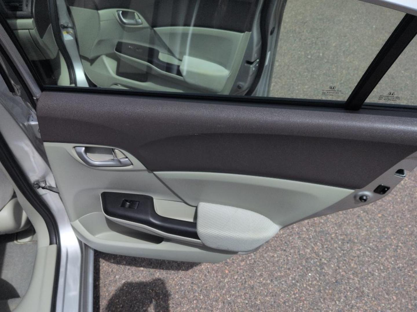 2012 GRAY Honda Civic LX (2HGFB2F50CH) with an 4 Cyl, 1.8L engine, Automatic transmission, located at 10890 W. Colfax Ave., Lakewood, CO, 80215, (303) 274-7692, 39.739914, -105.120132 - Photo#17