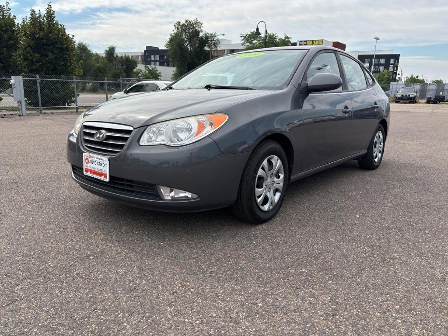 2009 GRAY Hyundai Elantra GLS (KMHDU46D69U) with an 4 Cyl, 2.0L engine, Automatic transmission, located at 10890 W. Colfax Ave., Lakewood, CO, 80215, (303) 274-7692, 39.739914, -105.120132 - Photo#0