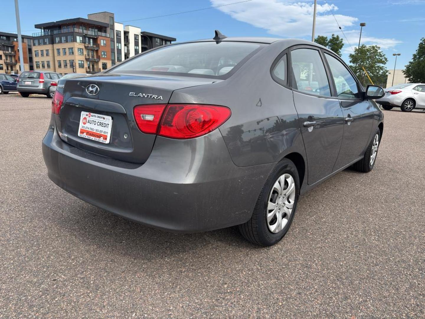 2009 GRAY Hyundai Elantra GLS (KMHDU46D69U) with an 4 Cyl, 2.0L engine, Automatic transmission, located at 10890 W. Colfax Ave., Lakewood, CO, 80215, (303) 274-7692, 39.739914, -105.120132 - Photo#3