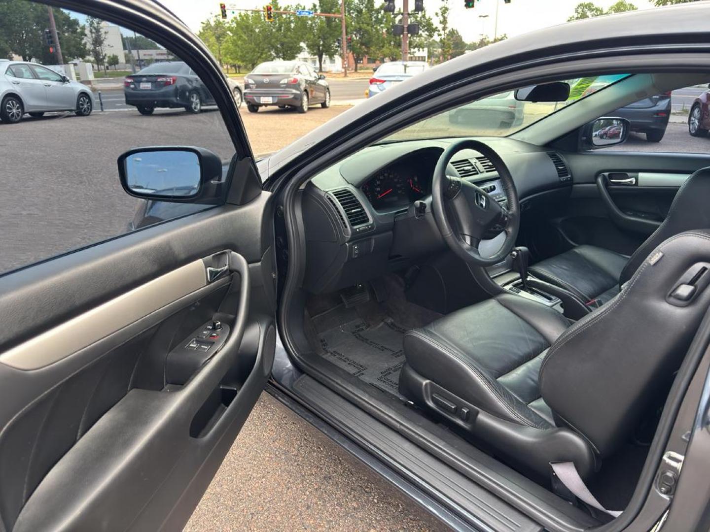 2004 BLACK Honda Accord EX (1HGCM72654A) with an 4 Cyl, 2.4L engine, Automatic transmission, located at 10890 W. Colfax Ave., Lakewood, CO, 80215, (303) 274-7692, 39.739914, -105.120132 - Photo#11