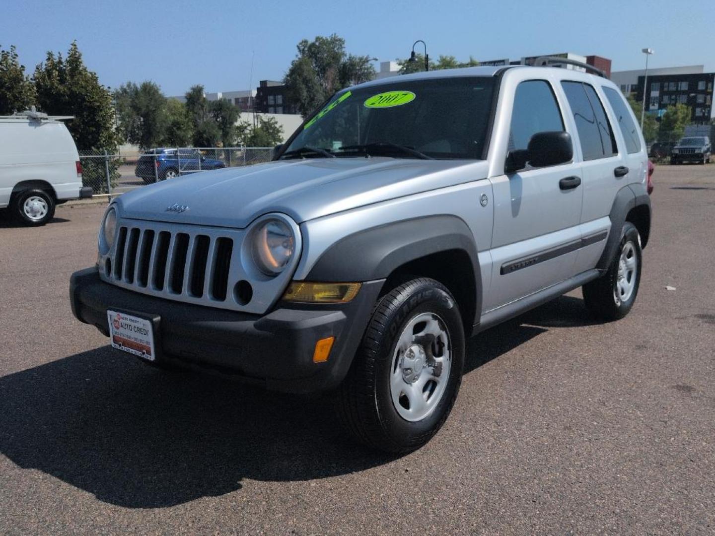2007 SILVER Jeep Liberty Sport (1J4GL48K37W) with an V6, 3.7L (225 CID) engine, Automatic transmission, located at 10890 W. Colfax Ave., Lakewood, CO, 80215, (303) 274-7692, 39.739914, -105.120132 - Photo#0