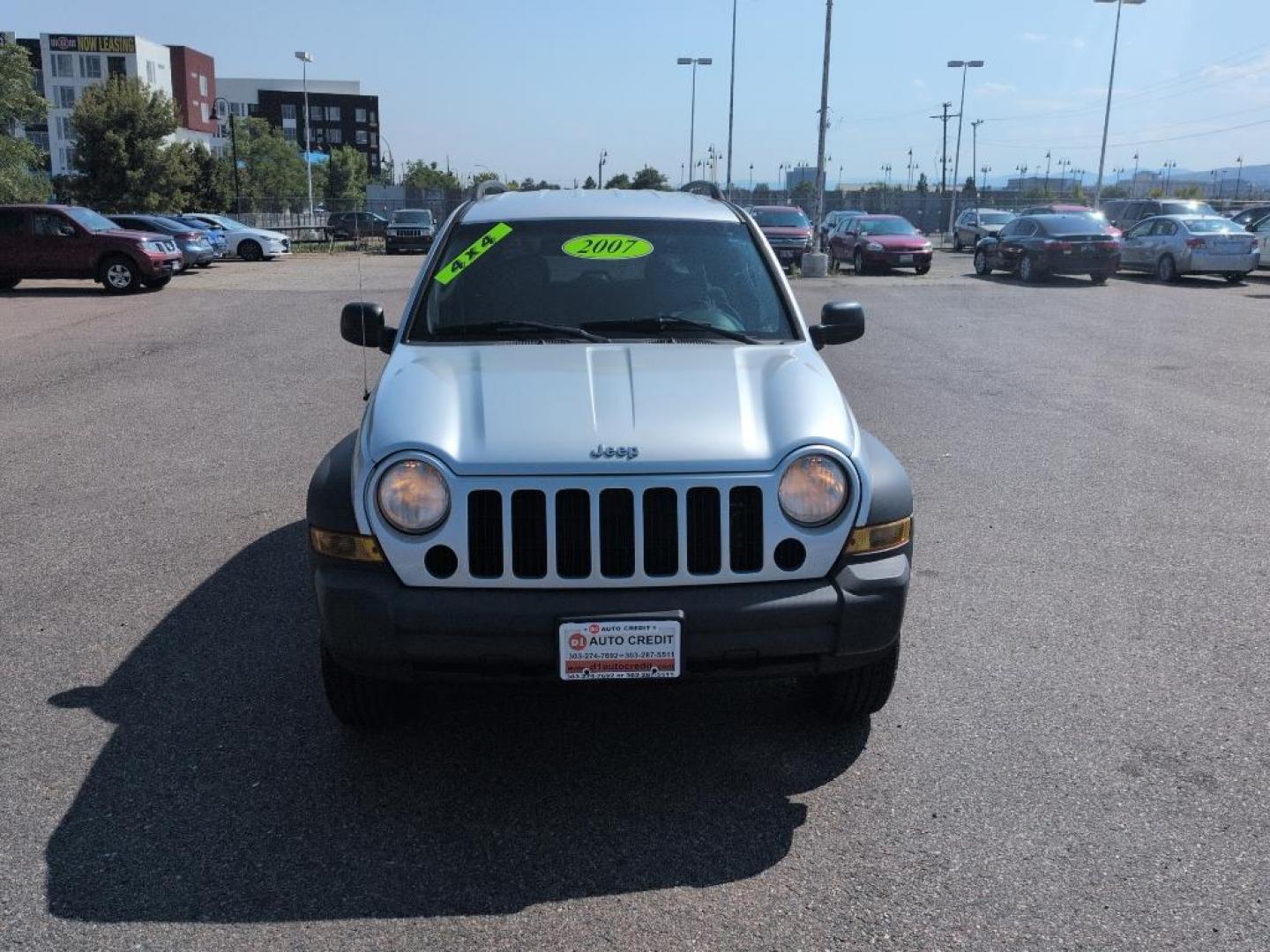2007 SILVER Jeep Liberty Sport (1J4GL48K37W) with an V6, 3.7L (225 CID) engine, Automatic transmission, located at 10890 W. Colfax Ave., Lakewood, CO, 80215, (303) 274-7692, 39.739914, -105.120132 - Photo#1