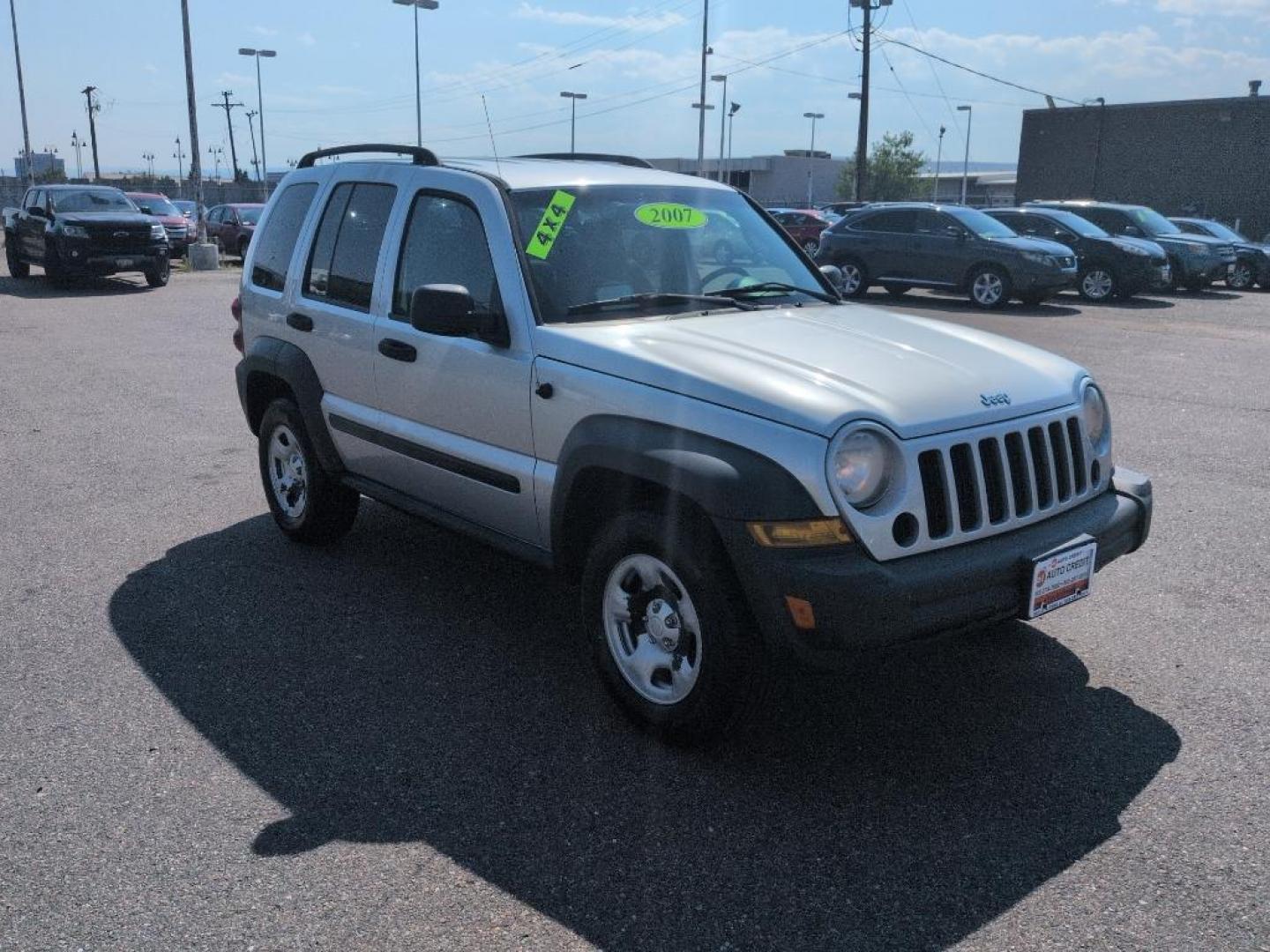 2007 SILVER Jeep Liberty Sport (1J4GL48K37W) with an V6, 3.7L (225 CID) engine, Automatic transmission, located at 10890 W. Colfax Ave., Lakewood, CO, 80215, (303) 274-7692, 39.739914, -105.120132 - Photo#2