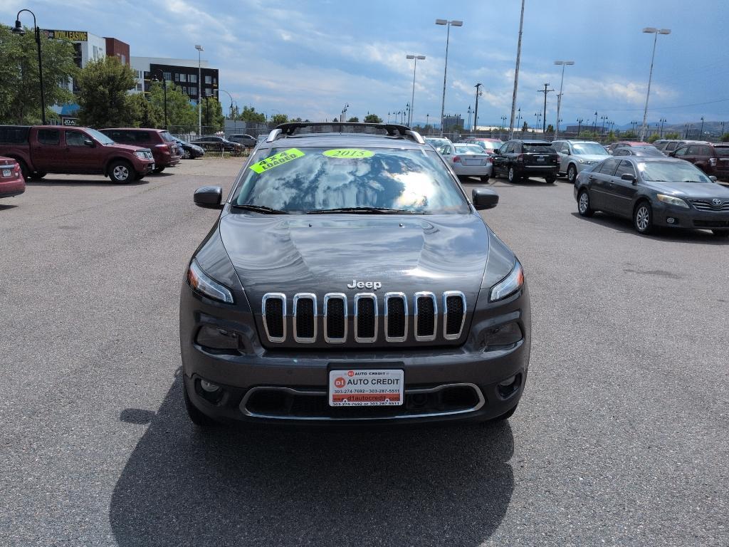2015 GRAY Jeep Cherokee Limited (1C4PJMDS6FW) with an V6, 3.2L engine, Automatic transmission, located at 10890 W. Colfax Ave., Lakewood, CO, 80215, (303) 274-7692, 39.739914, -105.120132 - Photo#1