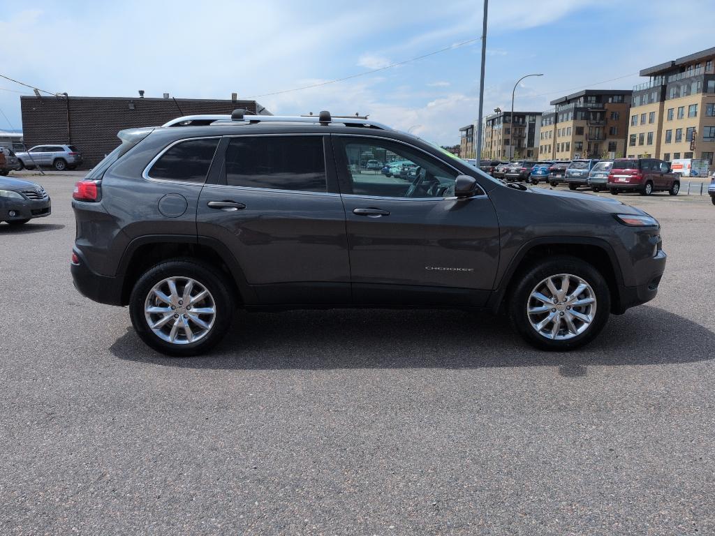 2015 GRAY Jeep Cherokee Limited (1C4PJMDS6FW) with an V6, 3.2L engine, Automatic transmission, located at 10890 W. Colfax Ave., Lakewood, CO, 80215, (303) 274-7692, 39.739914, -105.120132 - Photo#3