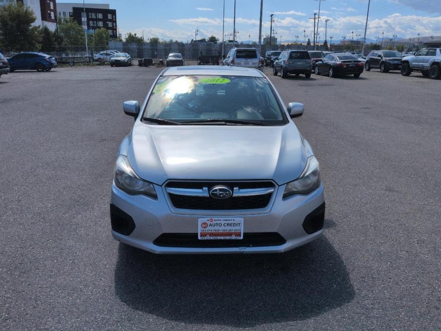 2012 SILVER Subaru Impreza Premium Plus S/R (JF1GJAD67CG) with an 4 Cyl, 2.0L engine, Manual transmission, located at 10890 W. Colfax Ave., Lakewood, CO, 80215, (303) 274-7692, 39.739914, -105.120132 - Photo#1