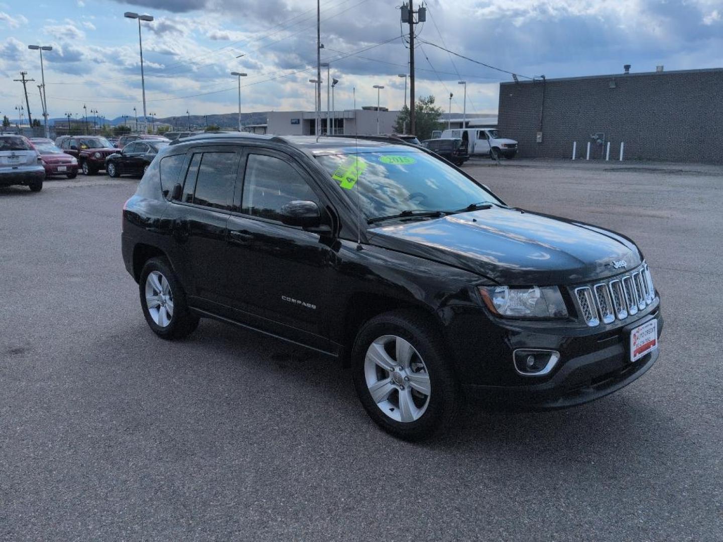 2015 BLACK Jeep Compass Latitude (1C4NJDEB8FD) with an 4 Cyl, 2.4L engine, Automatic transmission, located at 10890 W. Colfax Ave., Lakewood, CO, 80215, (303) 274-7692, 39.739914, -105.120132 - Photo#2