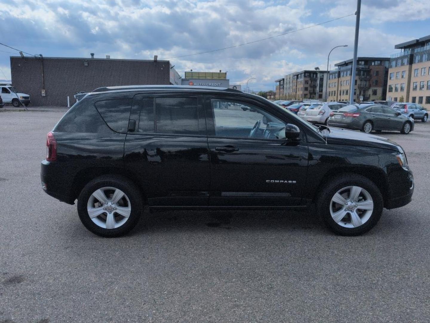 2015 BLACK Jeep Compass Latitude (1C4NJDEB8FD) with an 4 Cyl, 2.4L engine, Automatic transmission, located at 10890 W. Colfax Ave., Lakewood, CO, 80215, (303) 274-7692, 39.739914, -105.120132 - Photo#3