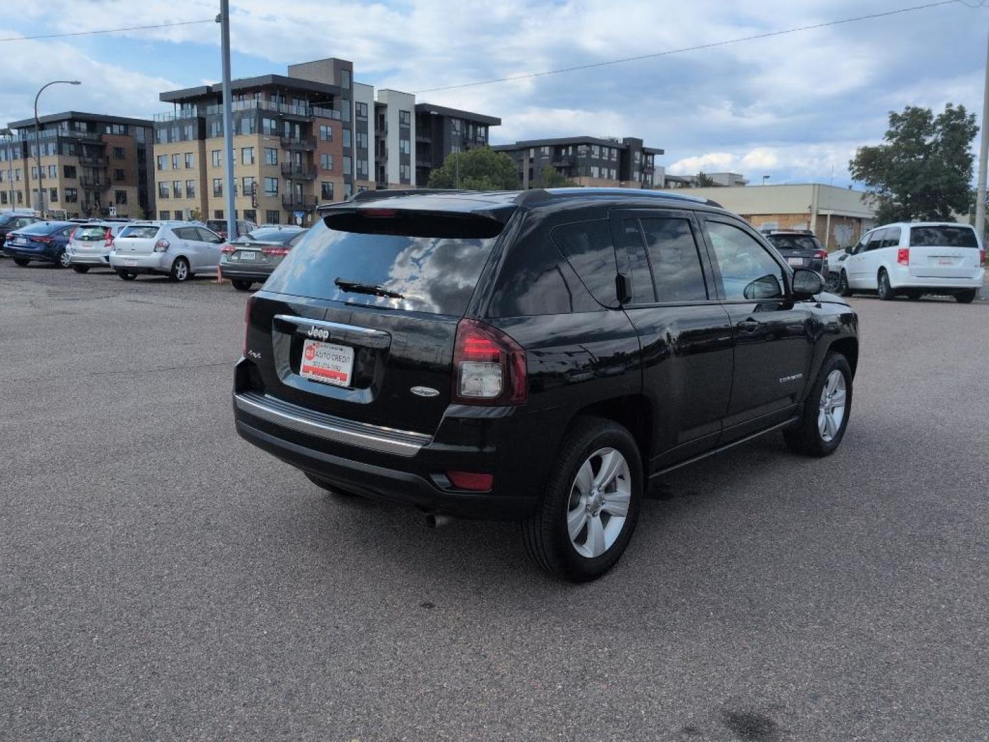 2015 BLACK Jeep Compass Latitude (1C4NJDEB8FD) with an 4 Cyl, 2.4L engine, Automatic transmission, located at 10890 W. Colfax Ave., Lakewood, CO, 80215, (303) 274-7692, 39.739914, -105.120132 - Photo#4