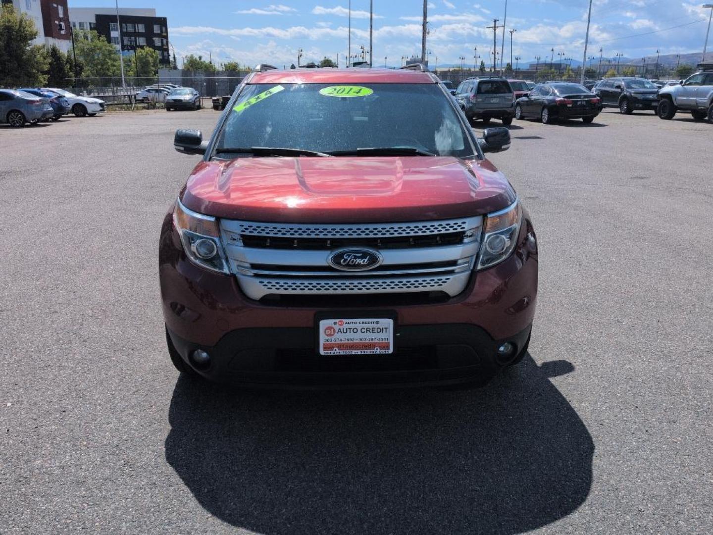 2014 RED Ford Explorer XLT (1FM5K8D86EG) with an V6, 3.5L engine, Automatic transmission, located at 10890 W. Colfax Ave., Lakewood, CO, 80215, (303) 274-7692, 39.739914, -105.120132 - Photo#1
