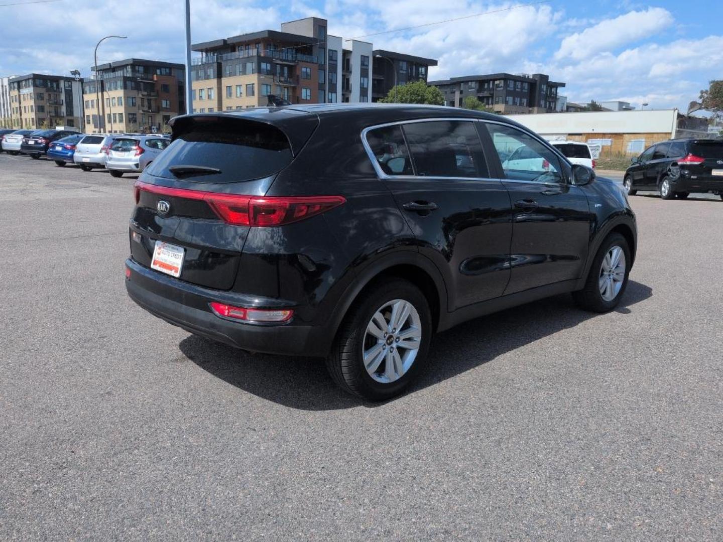 2017 BLACK Kia Sportage LX (KNDPMCAC9H7) with an 4 Cyl, 2.4L engine, Automatic transmission, located at 10890 W. Colfax Ave., Lakewood, CO, 80215, (303) 274-7692, 39.739914, -105.120132 - Photo#4