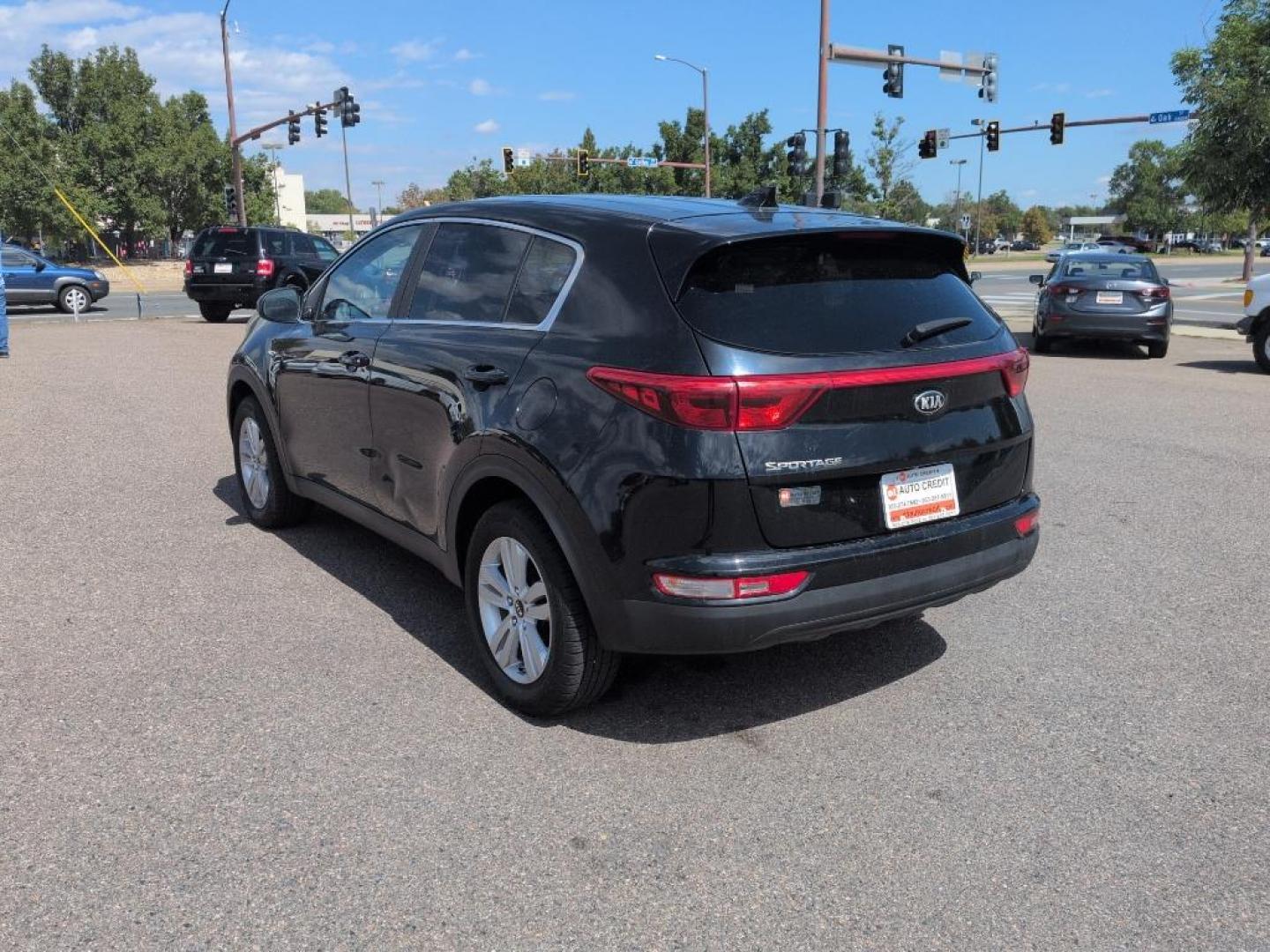 2017 BLACK Kia Sportage LX (KNDPMCAC9H7) with an 4 Cyl, 2.4L engine, Automatic transmission, located at 10890 W. Colfax Ave., Lakewood, CO, 80215, (303) 274-7692, 39.739914, -105.120132 - Photo#6