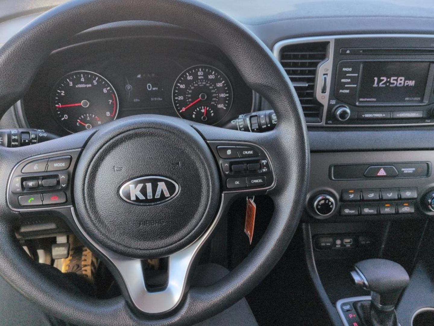 2017 BLACK Kia Sportage LX (KNDPMCAC9H7) with an 4 Cyl, 2.4L engine, Automatic transmission, located at 10890 W. Colfax Ave., Lakewood, CO, 80215, (303) 274-7692, 39.739914, -105.120132 - Photo#10