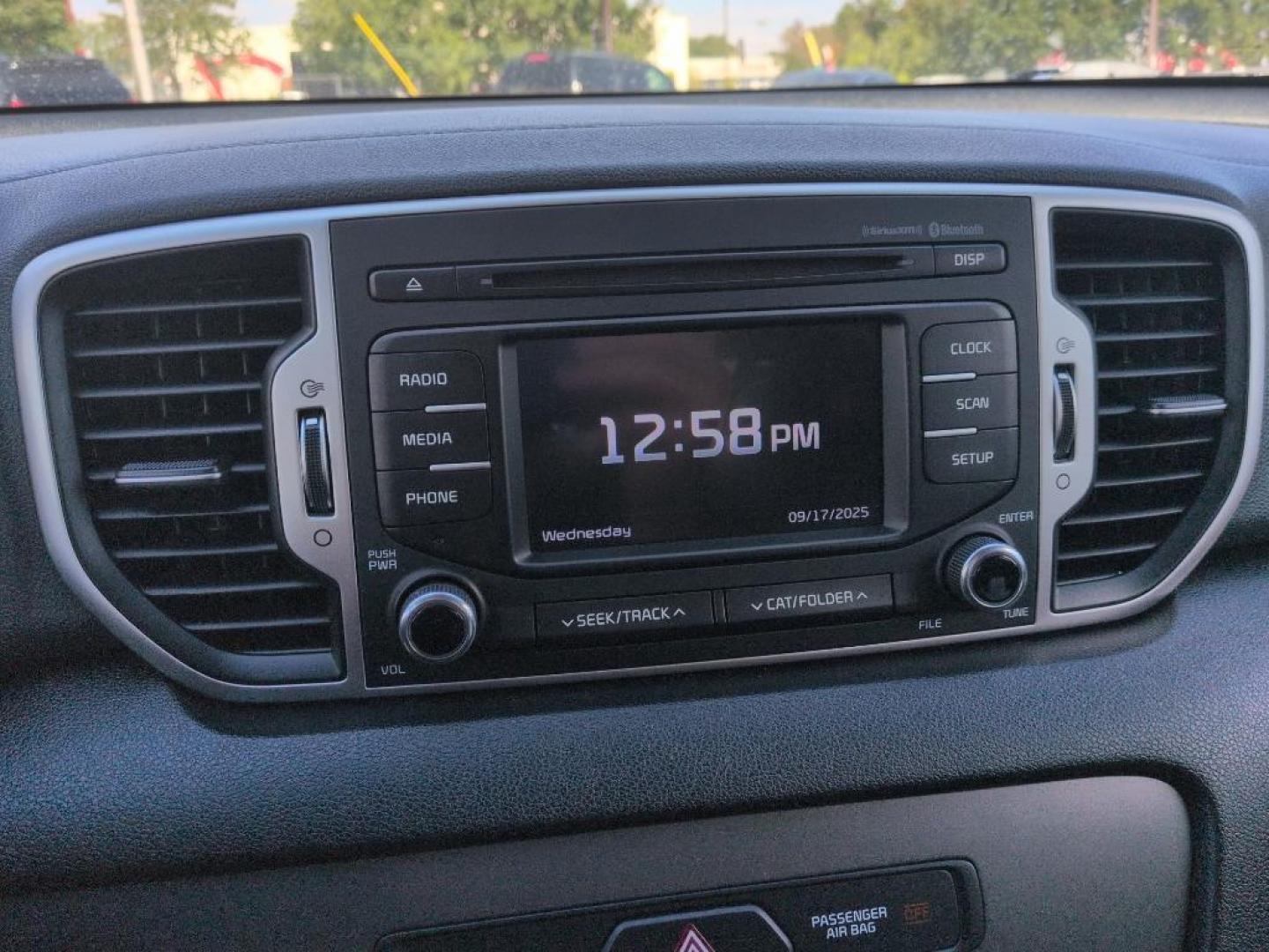 2017 BLACK Kia Sportage LX (KNDPMCAC9H7) with an 4 Cyl, 2.4L engine, Automatic transmission, located at 10890 W. Colfax Ave., Lakewood, CO, 80215, (303) 274-7692, 39.739914, -105.120132 - Photo#12